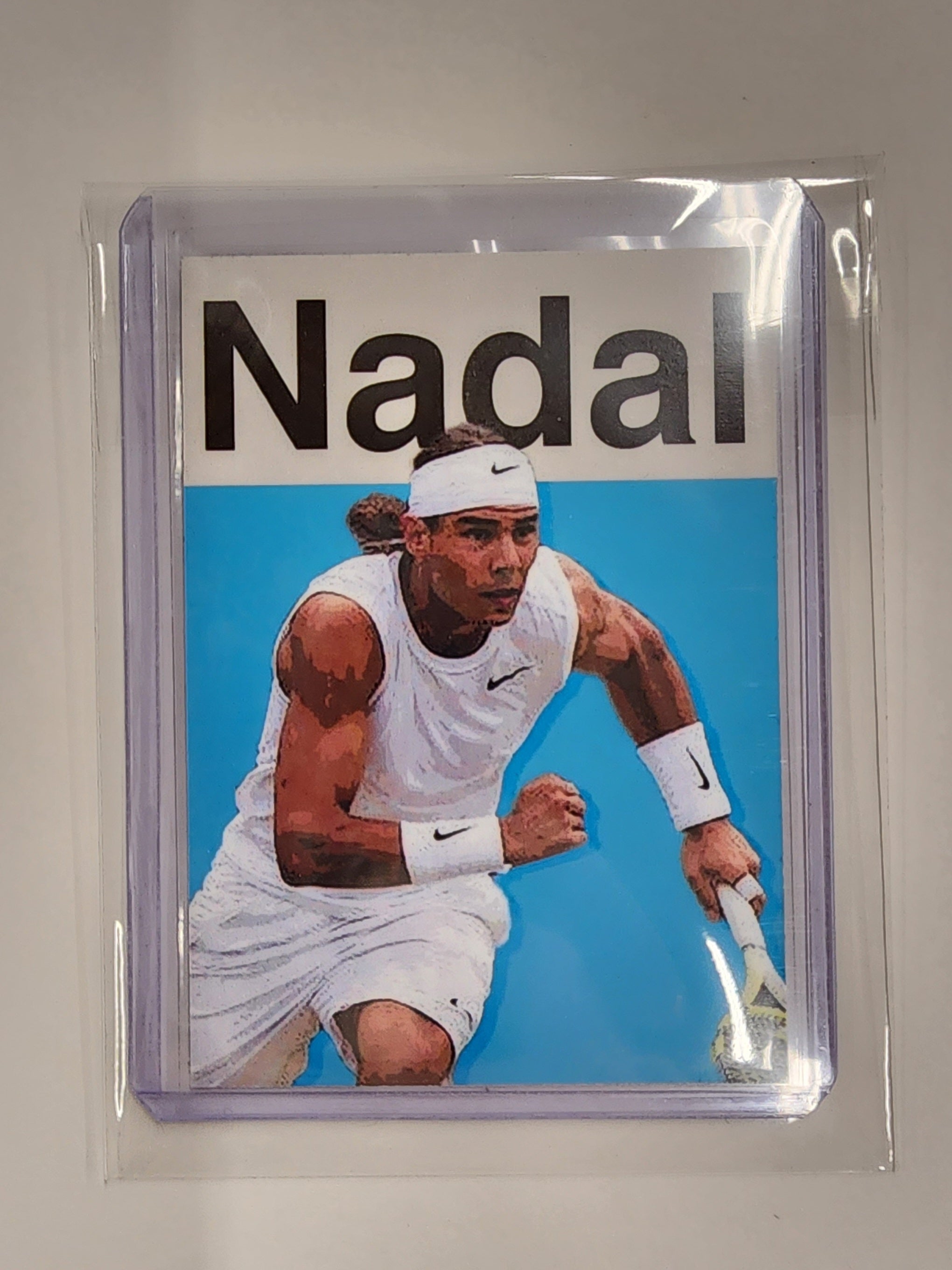 Rafael Nadal Artist Signed Tennis Art Card 1/10