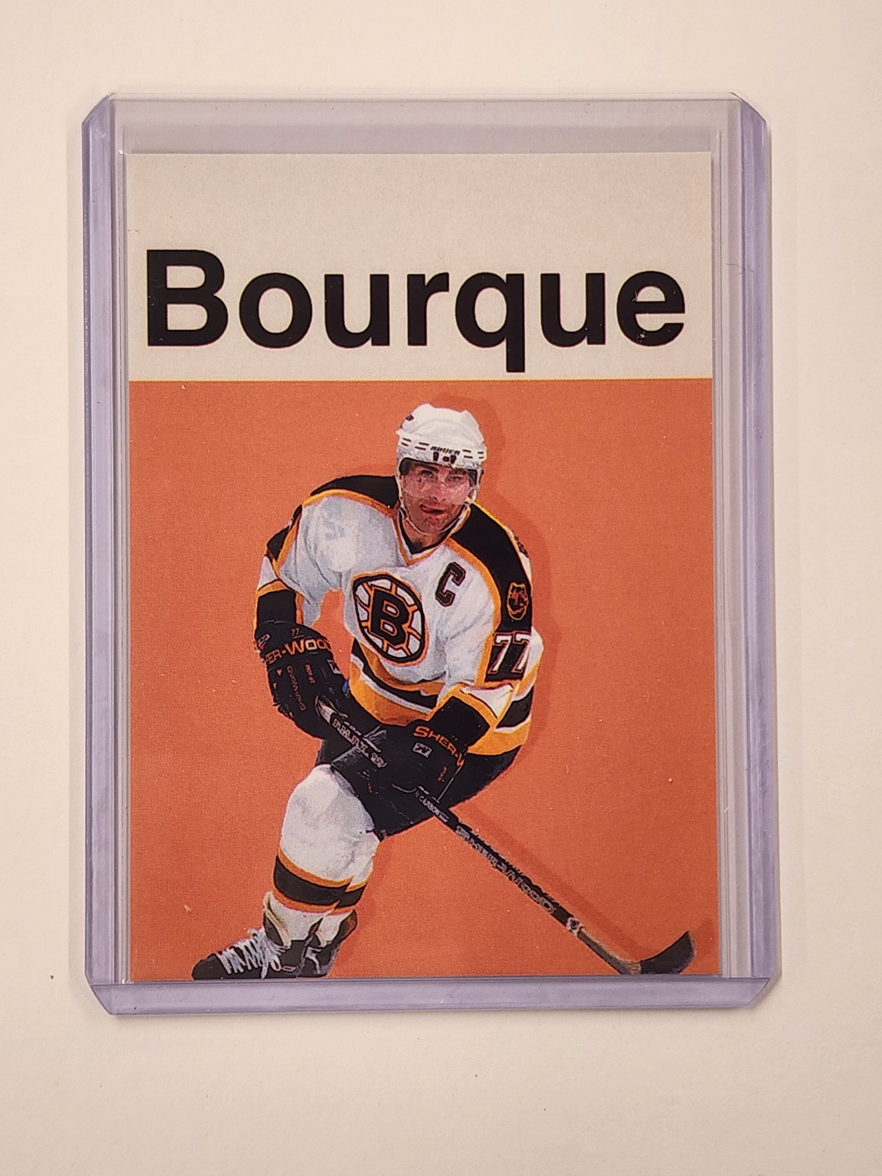 Ray Bourque Artist Signed Hockey Art Card 1/10