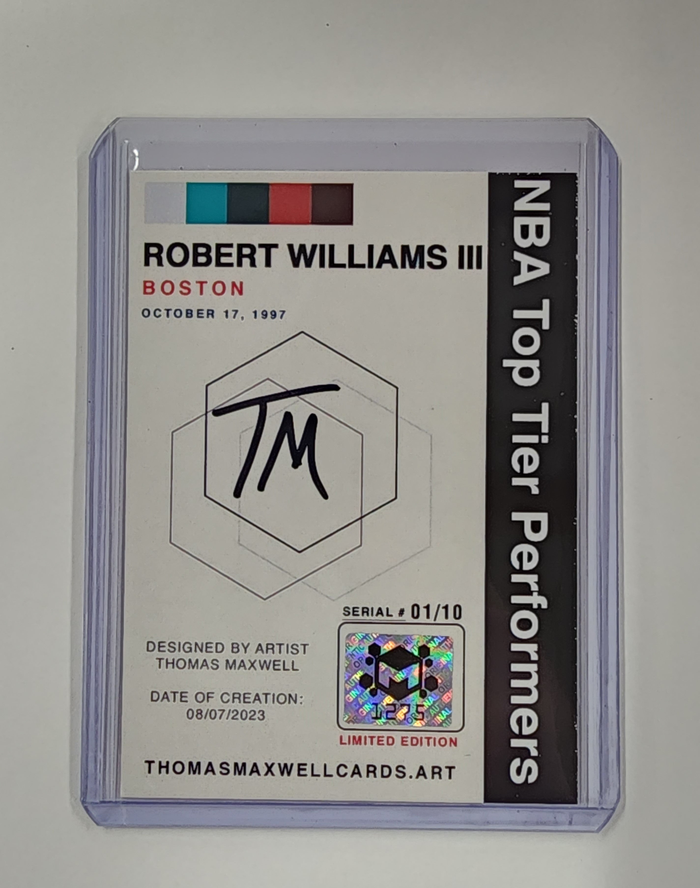 Robert Williams III Artist Signed Basketball Art Card 1/10