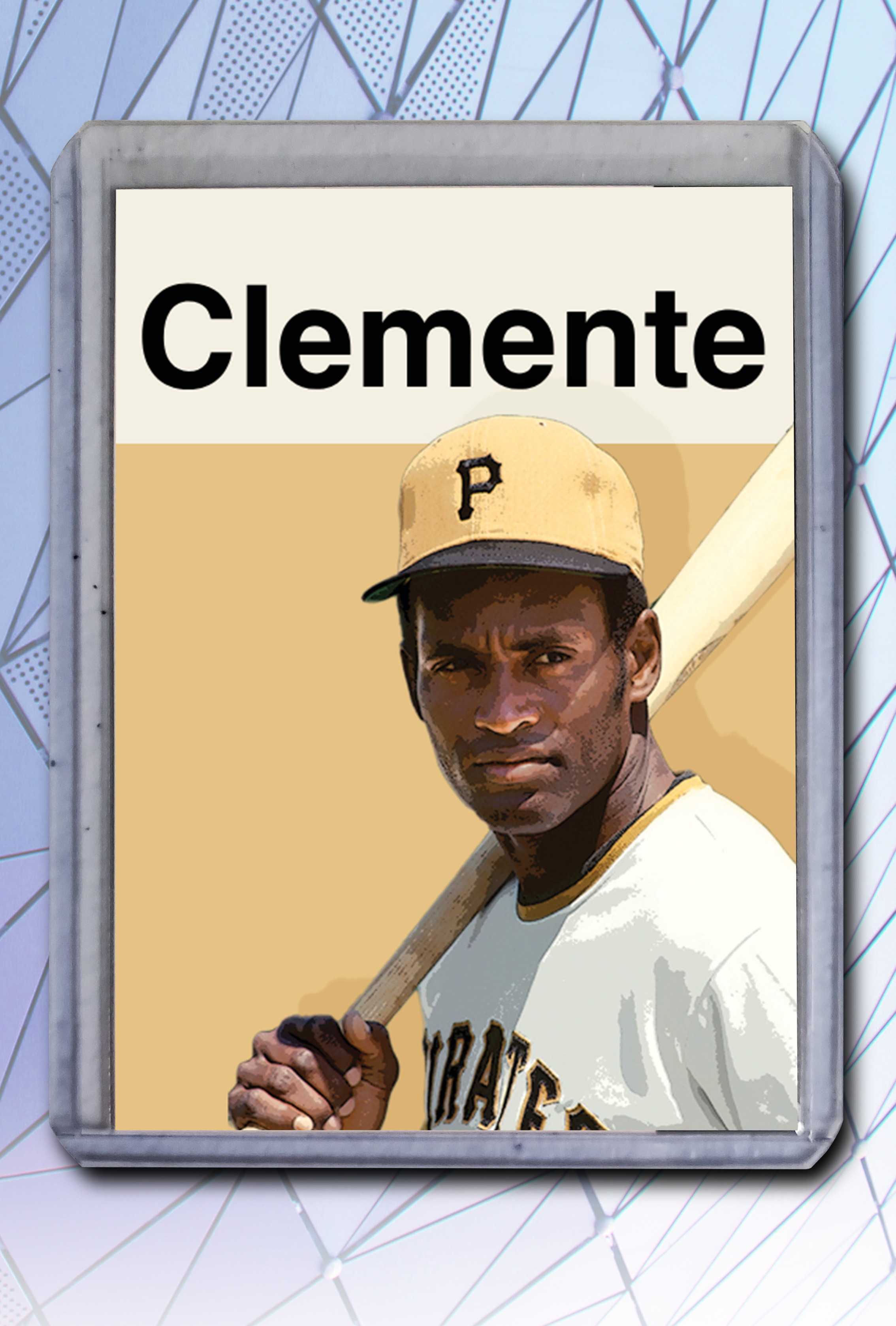 Roberto Clemente Baseball Art Card Artist Signed - 2/10