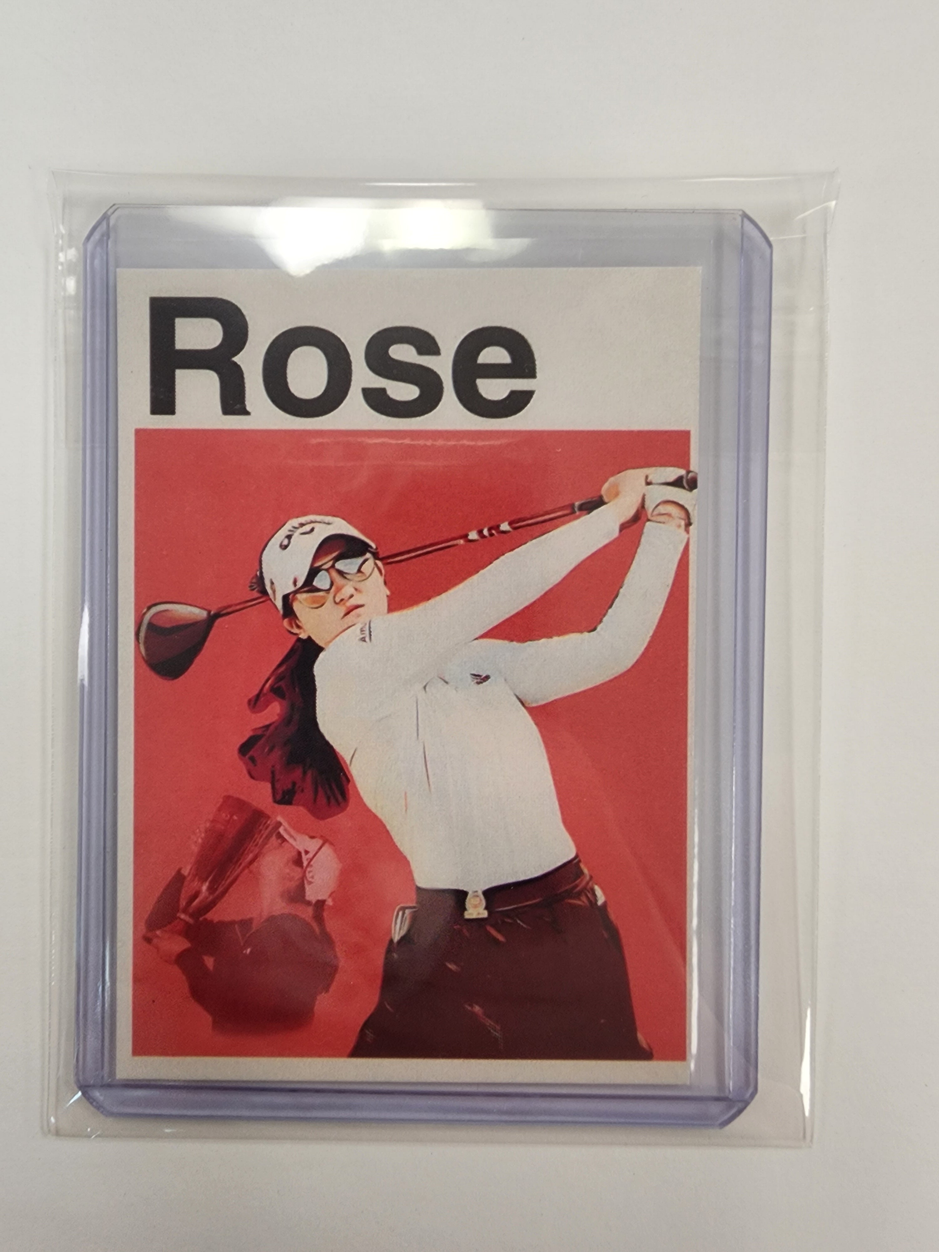 Rose Zhang Artist Signed Golf Art Card 2/10