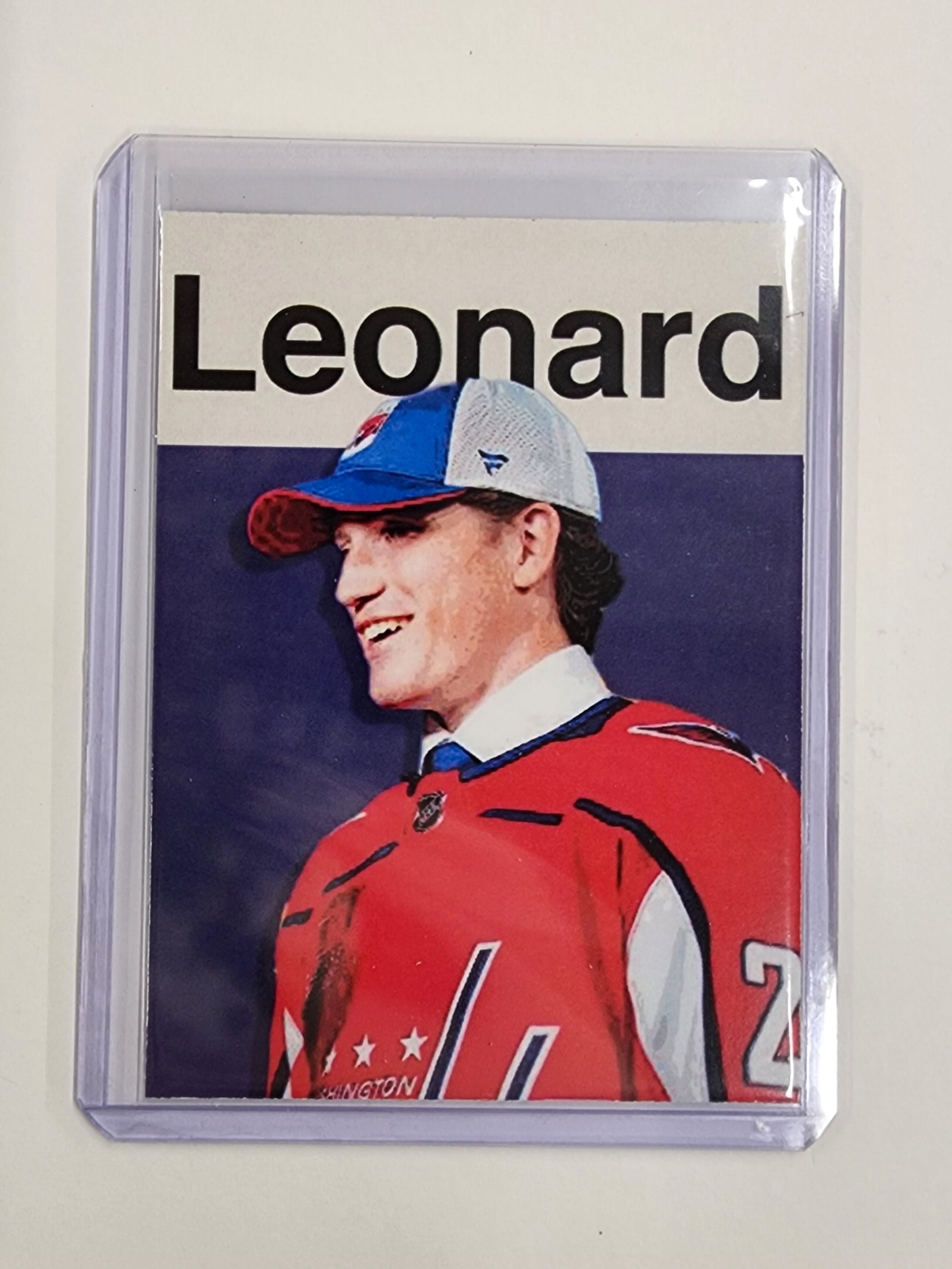 Ryan Leonard Artist Signed Hockey Art Card 1/10