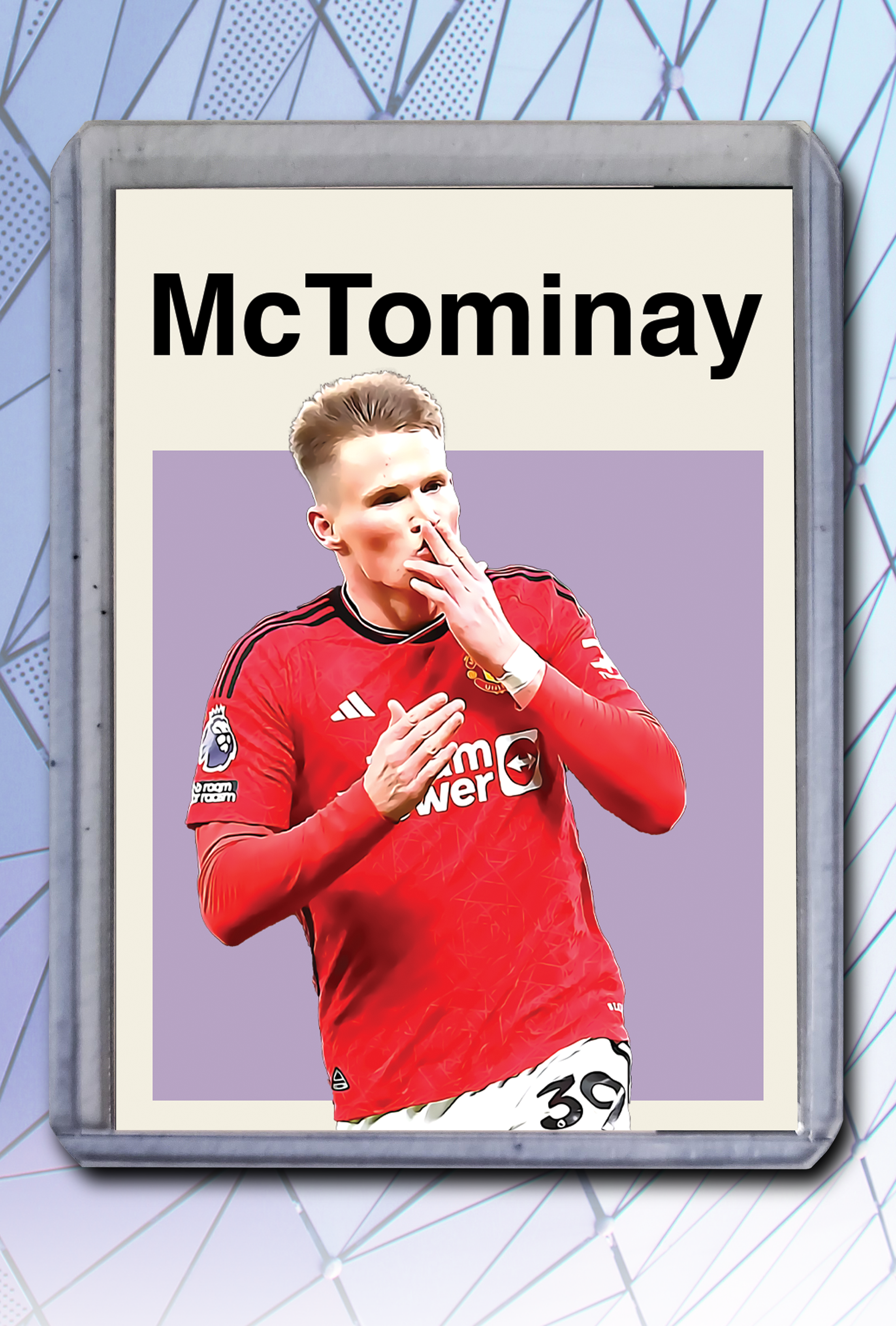 Scott McTominay Artist Signed Soccer Art Card 1/10