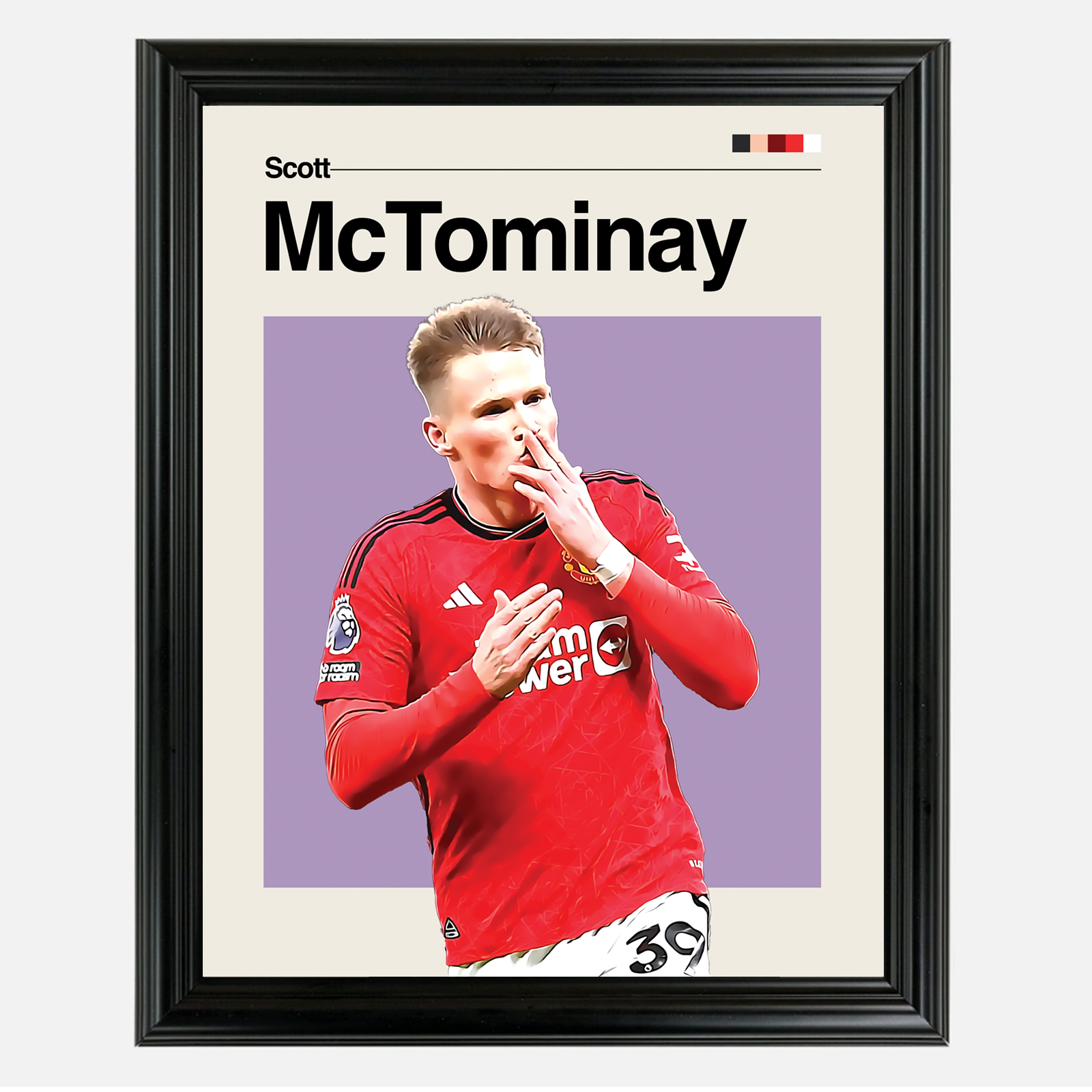 Scott McTominay Framed Sports Art Photo by Thomas Maxwell