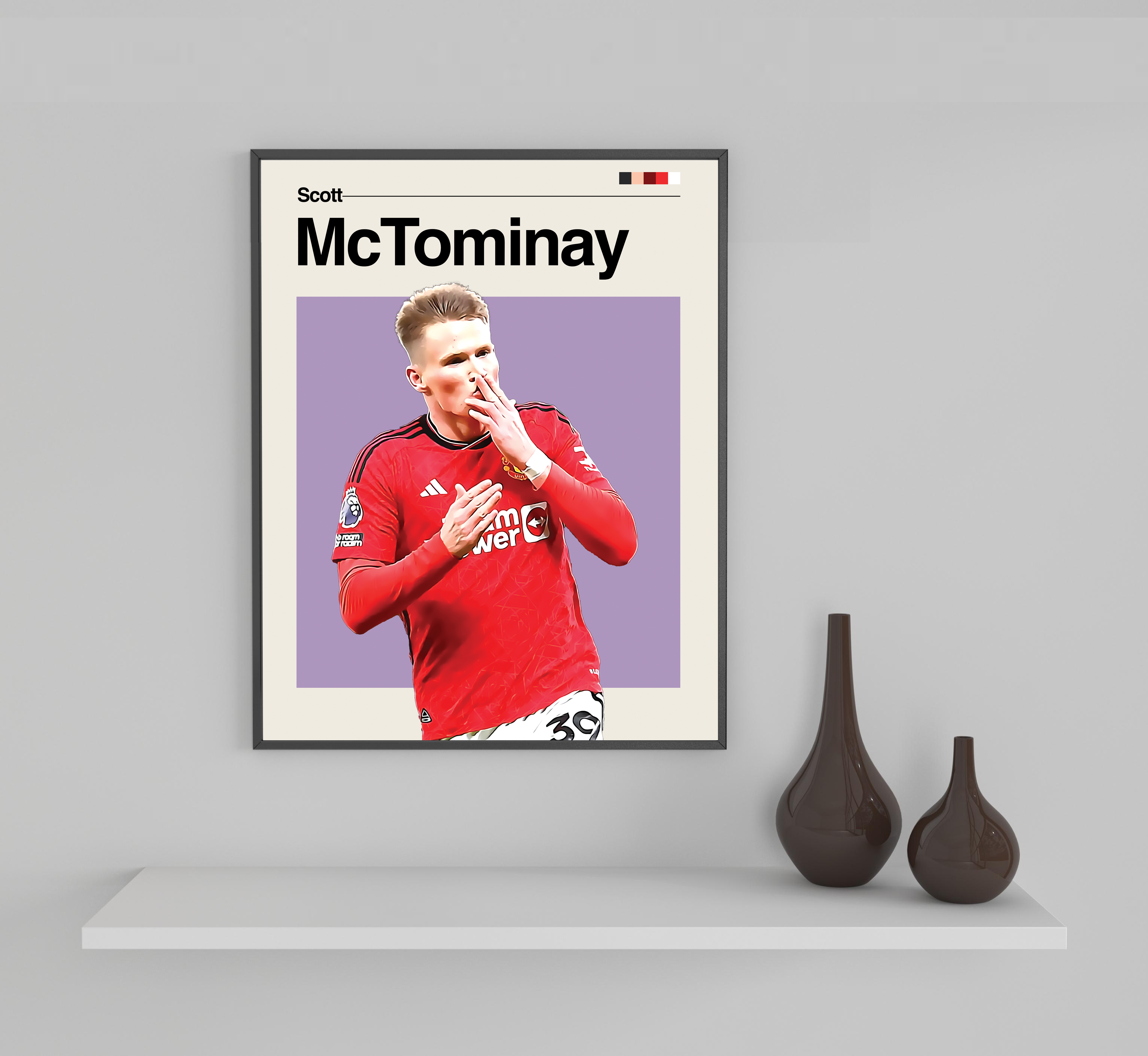 Scott McTominay Framed Sports Art Photo by Thomas Maxwell