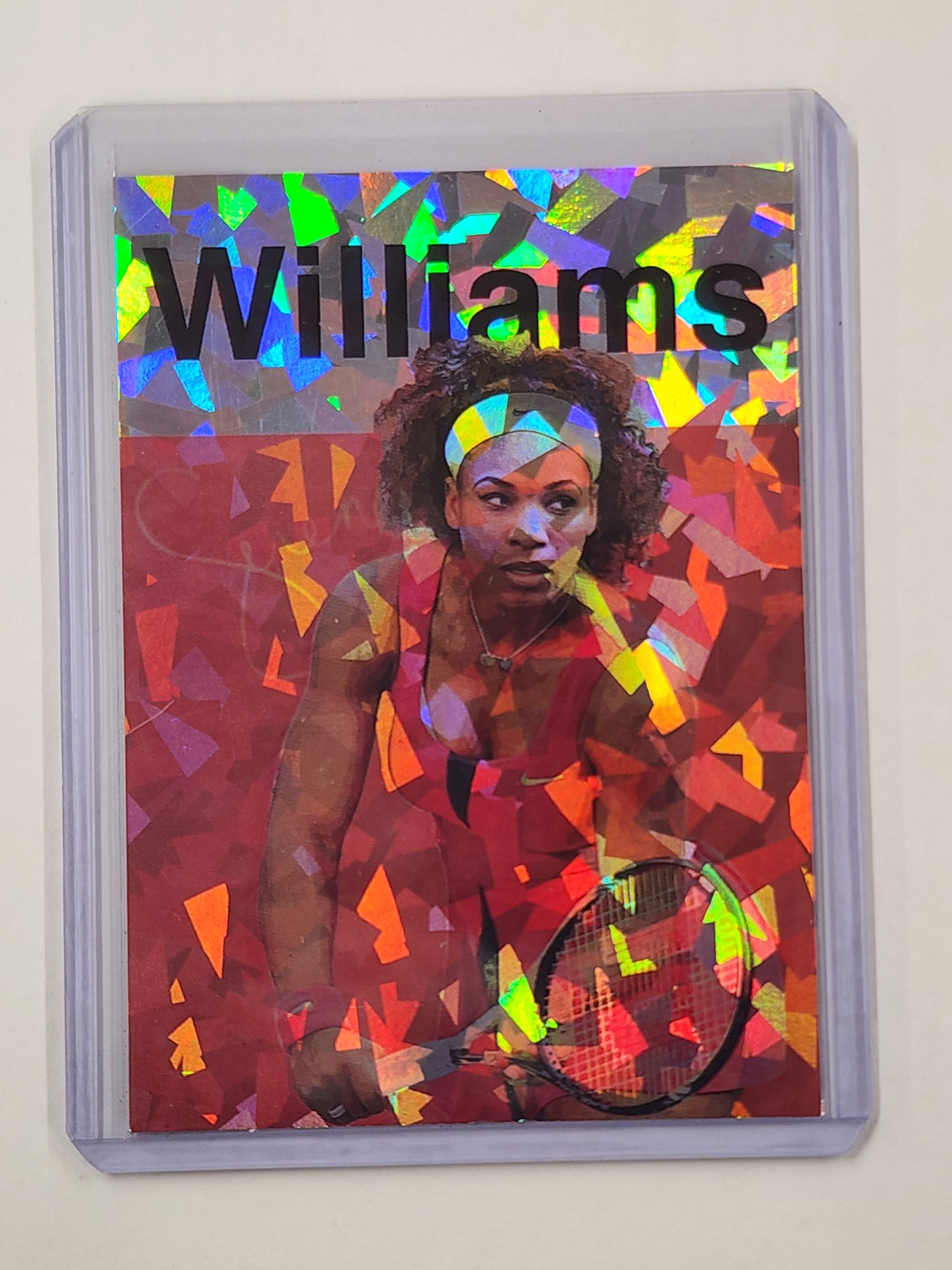 Serena Williams Artist Signed Tennis Refractor Art Card 1/1