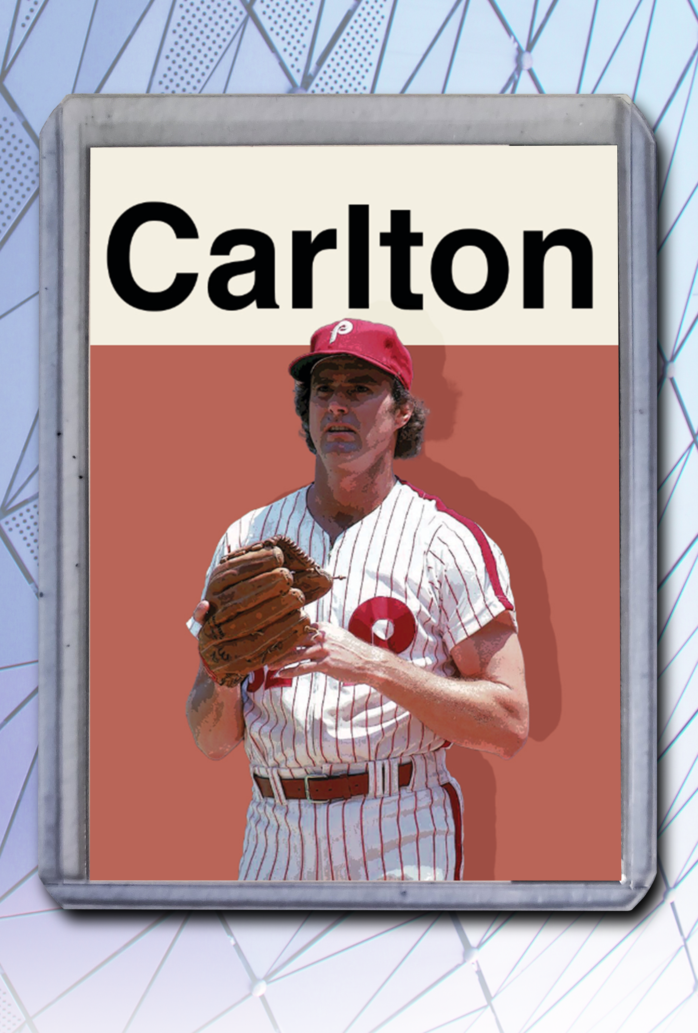 Steve Carlton Artist Signed Baseball Art Card 3/10