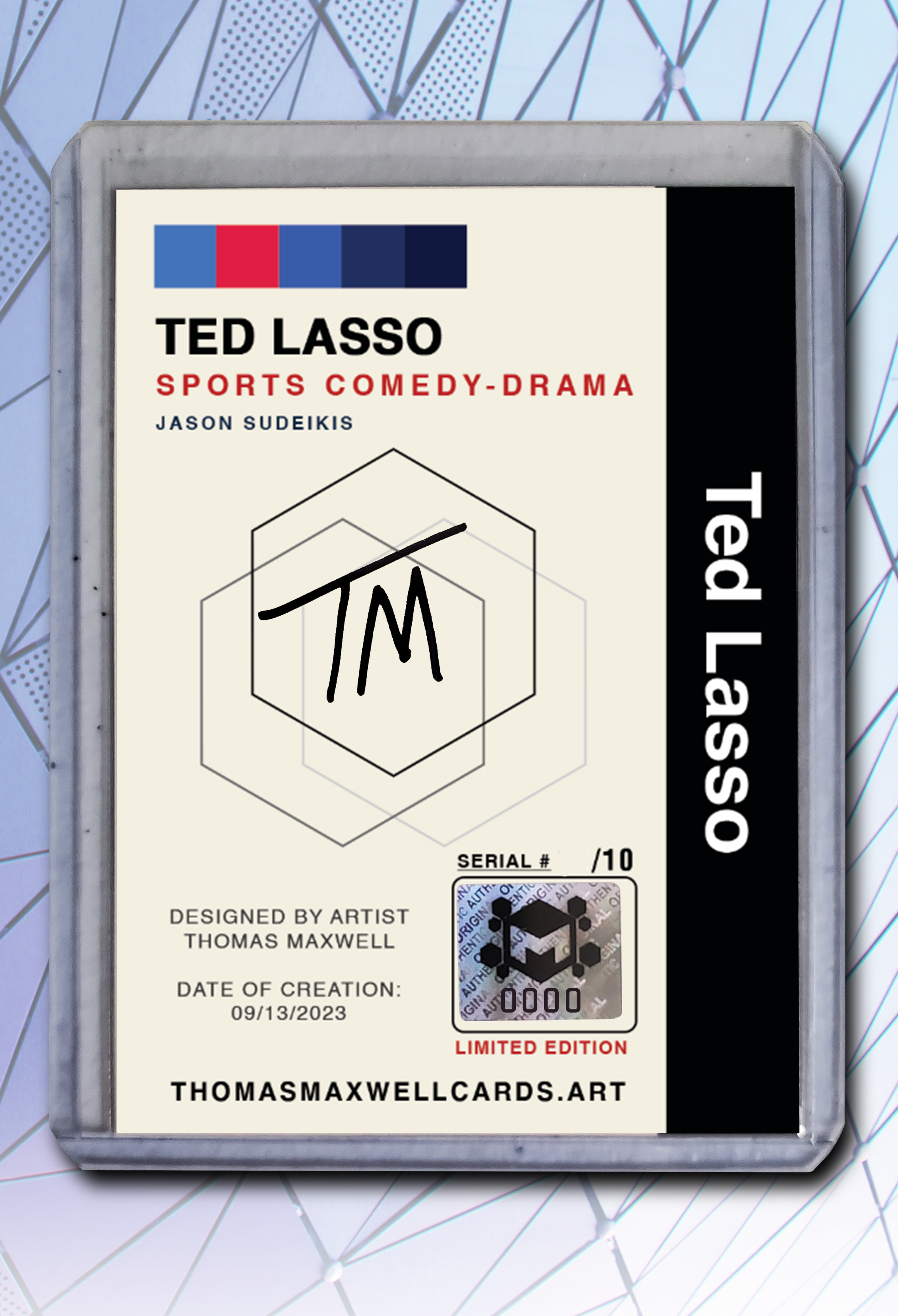 Ted Lasso Artist Signed Ted Lasso Art Card 2/10