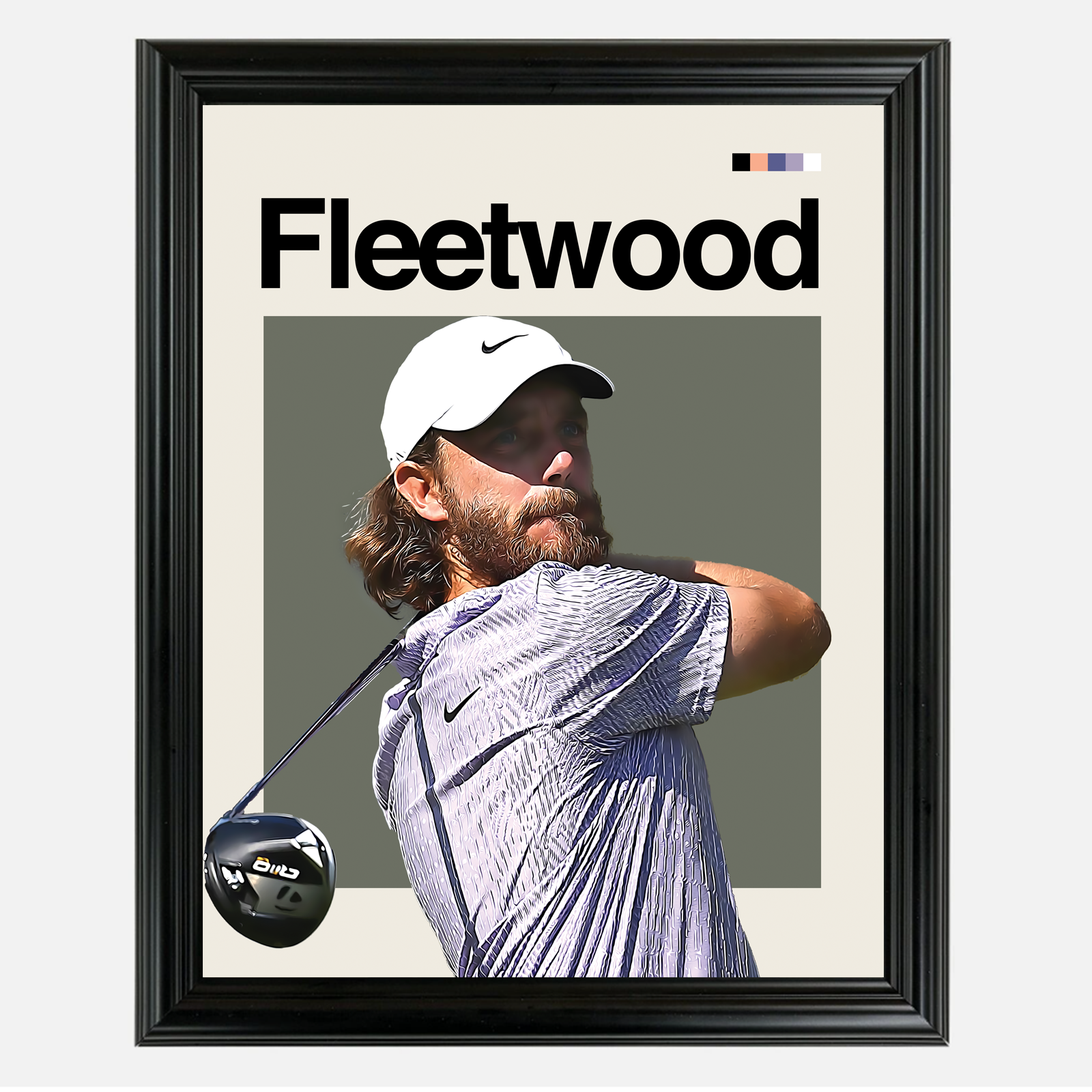 Tommy Fleetwood Framed Sports Art Photo by Thomas Maxwell