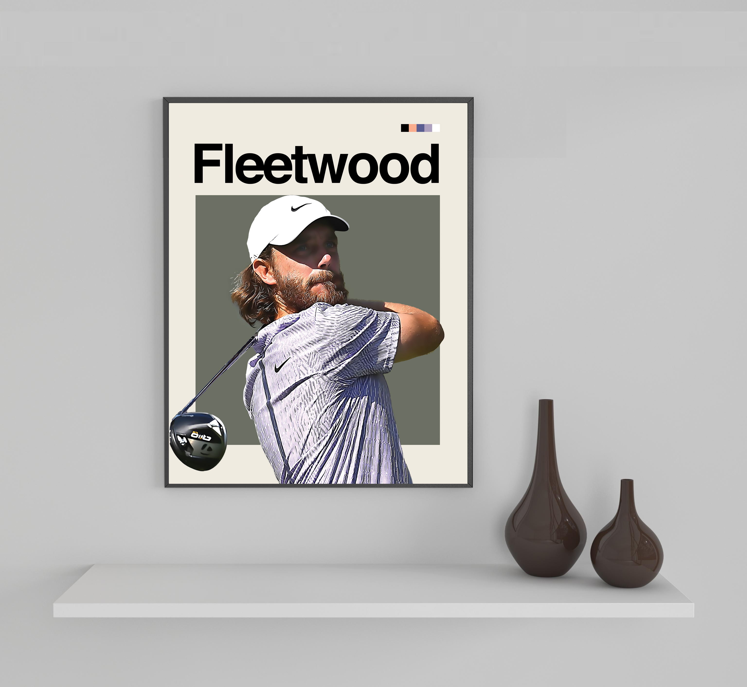 Tommy Fleetwood Framed Sports Art Photo by Thomas Maxwell