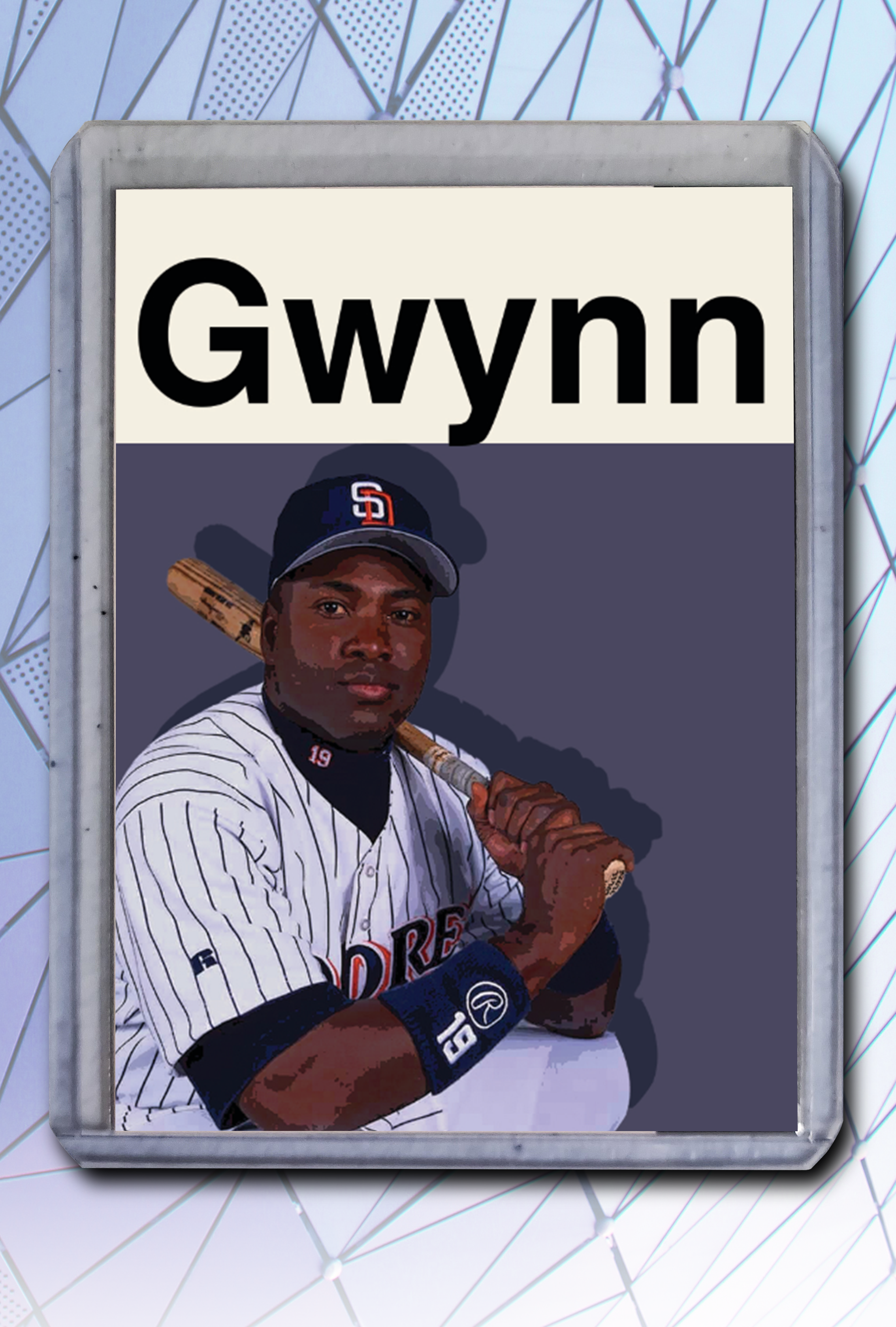 Tony Gwynn Artist Signed Baseball Art Card 2/10