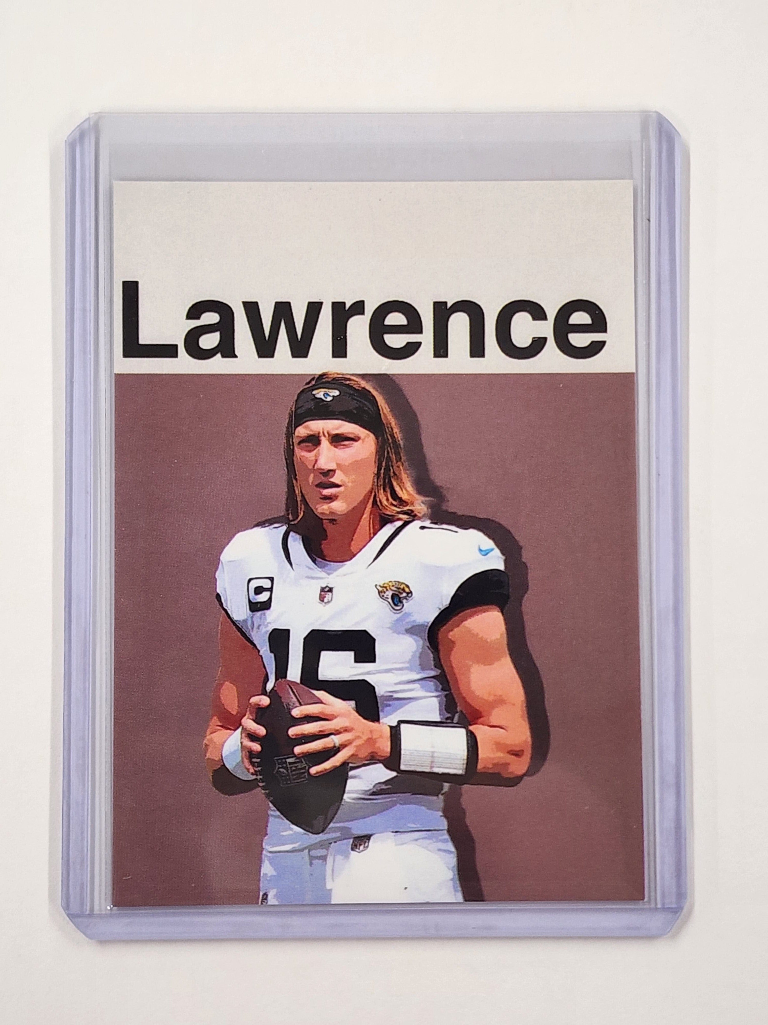 Trevor Lawrence Artist Signed Football Art Card 1/10