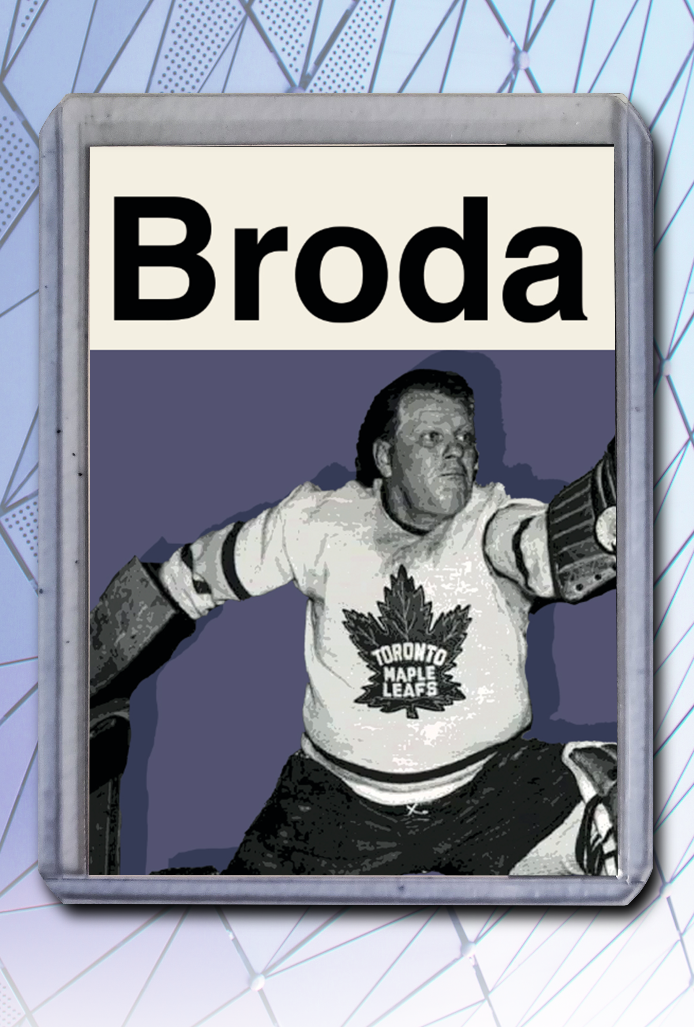 Turk Broda Artist Signed Hockey Art Card 3/10