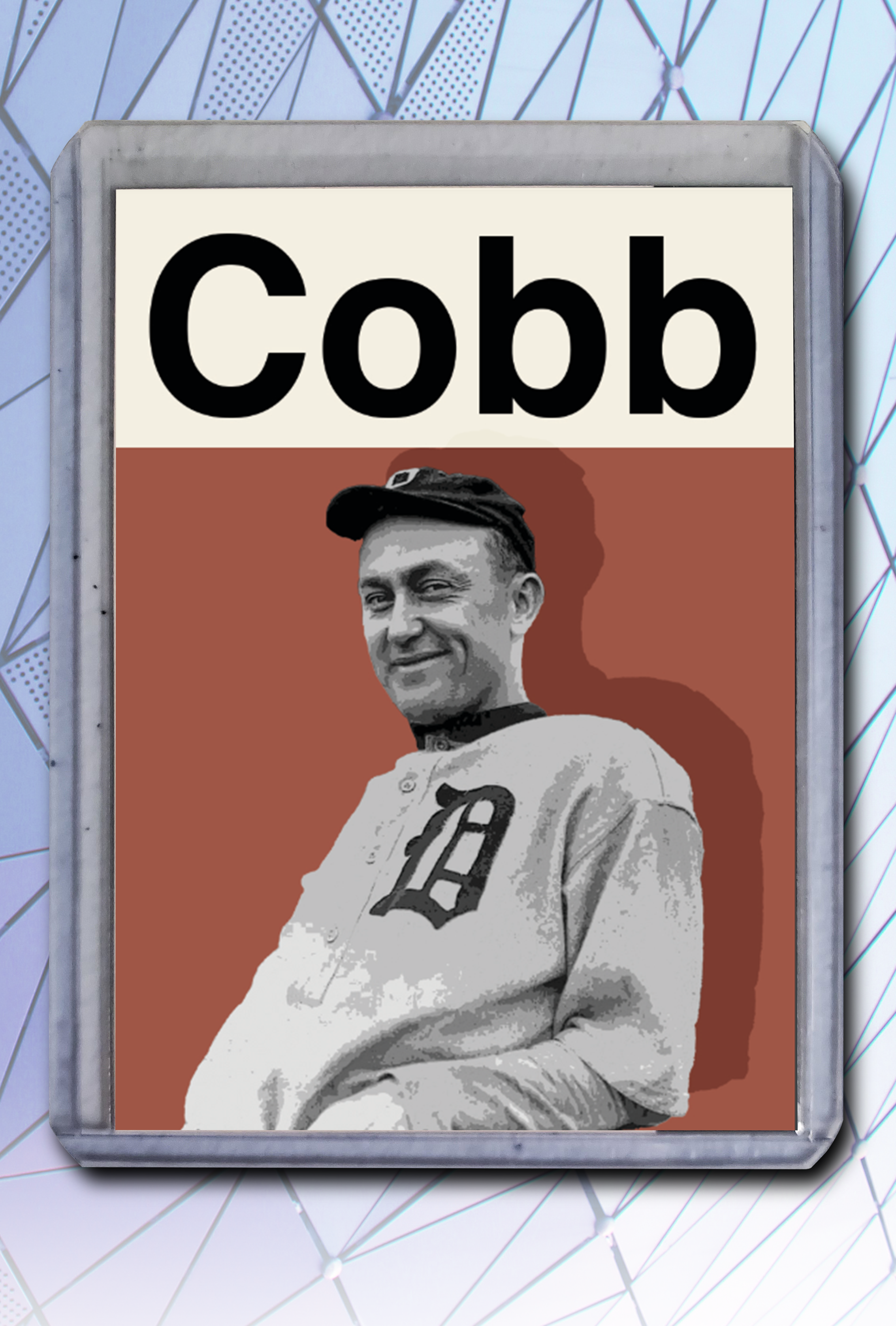 Ty Cobb Artist Signed Baseball Art Card 1/10