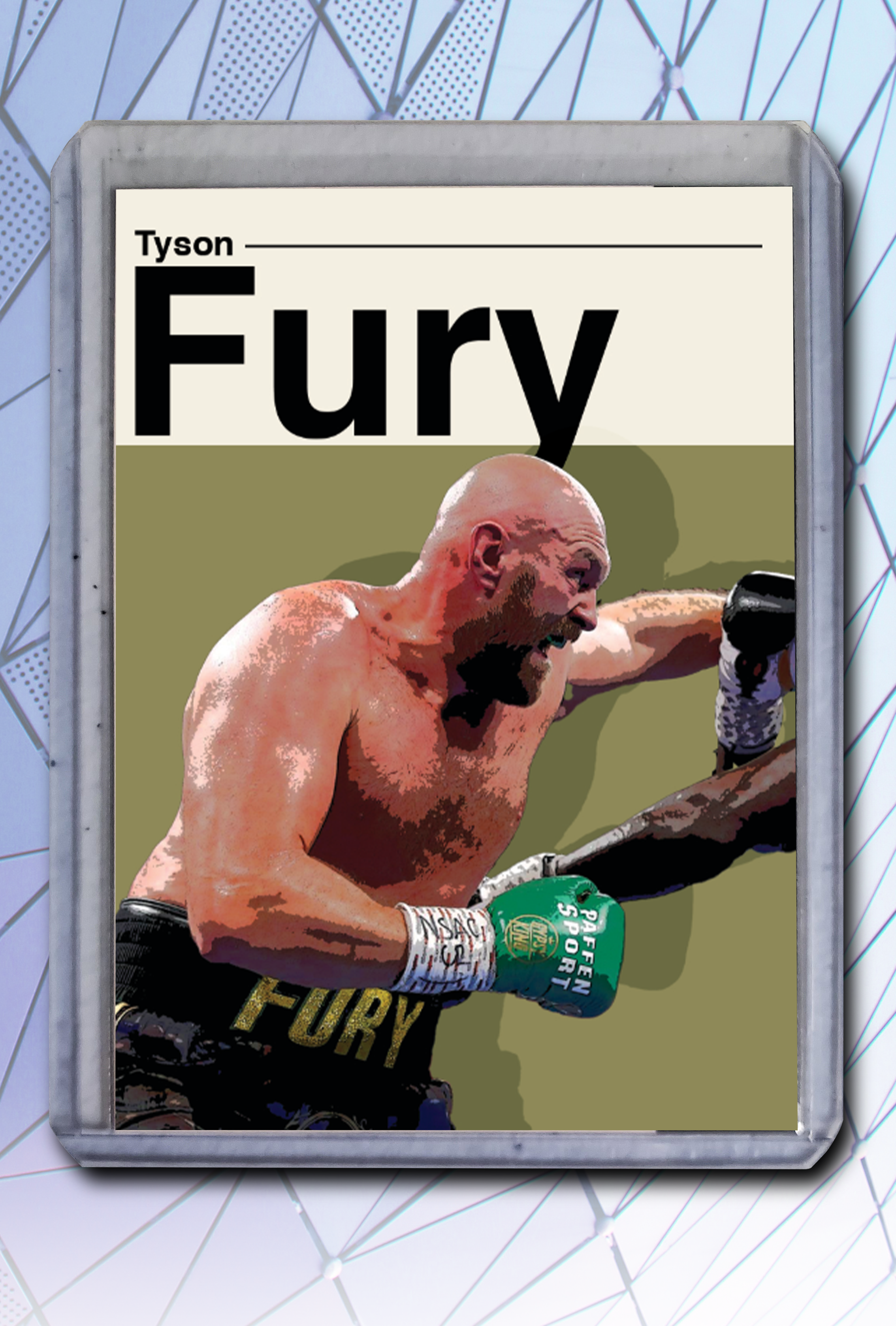 Tyson Fury Artist Signed Boxing Art Card 2/10