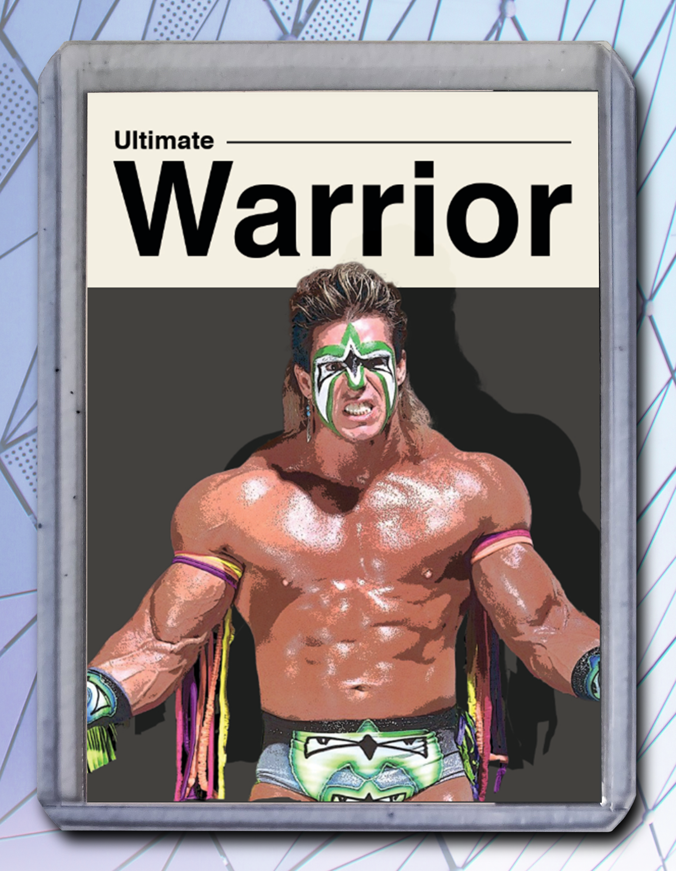 Ultimate Warrior Artist Signed Wrestling Art Card 2/10