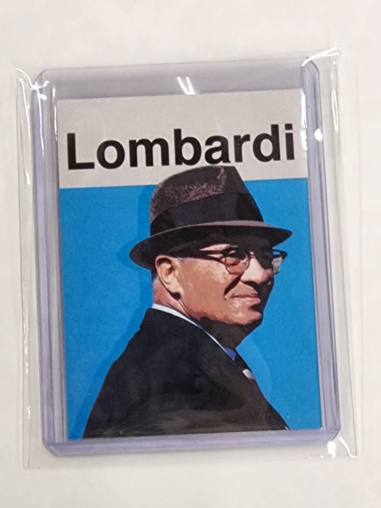 Vince Lombardi Artist Signed Football Art Card 1/10