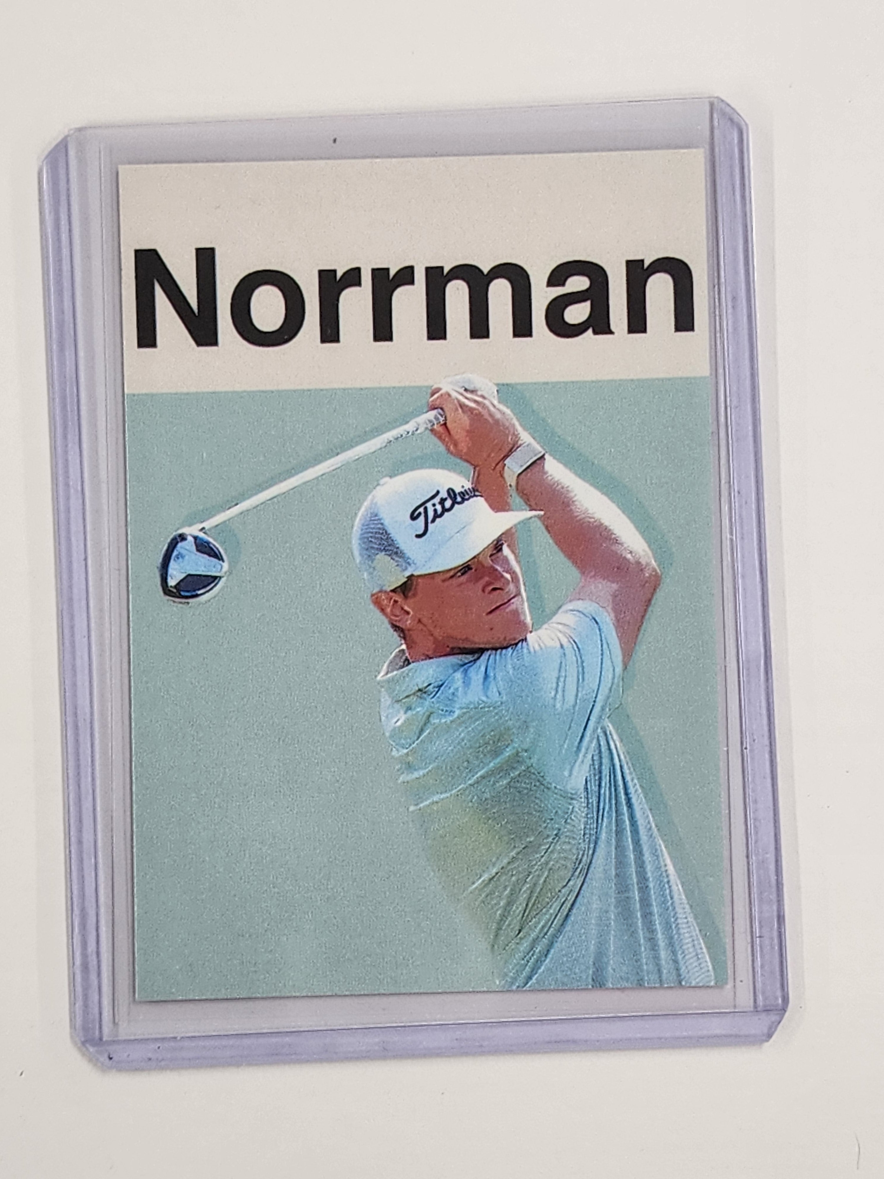 Vincent Norrman Artist Signed Golf Art Card 1/10