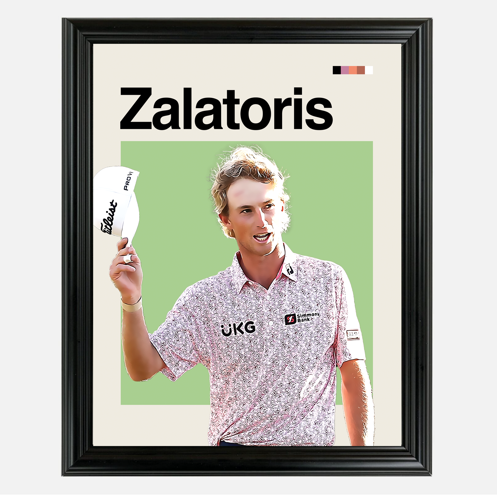 Will Zalatoris Framed Sports Art Photo by Thomas Maxwell