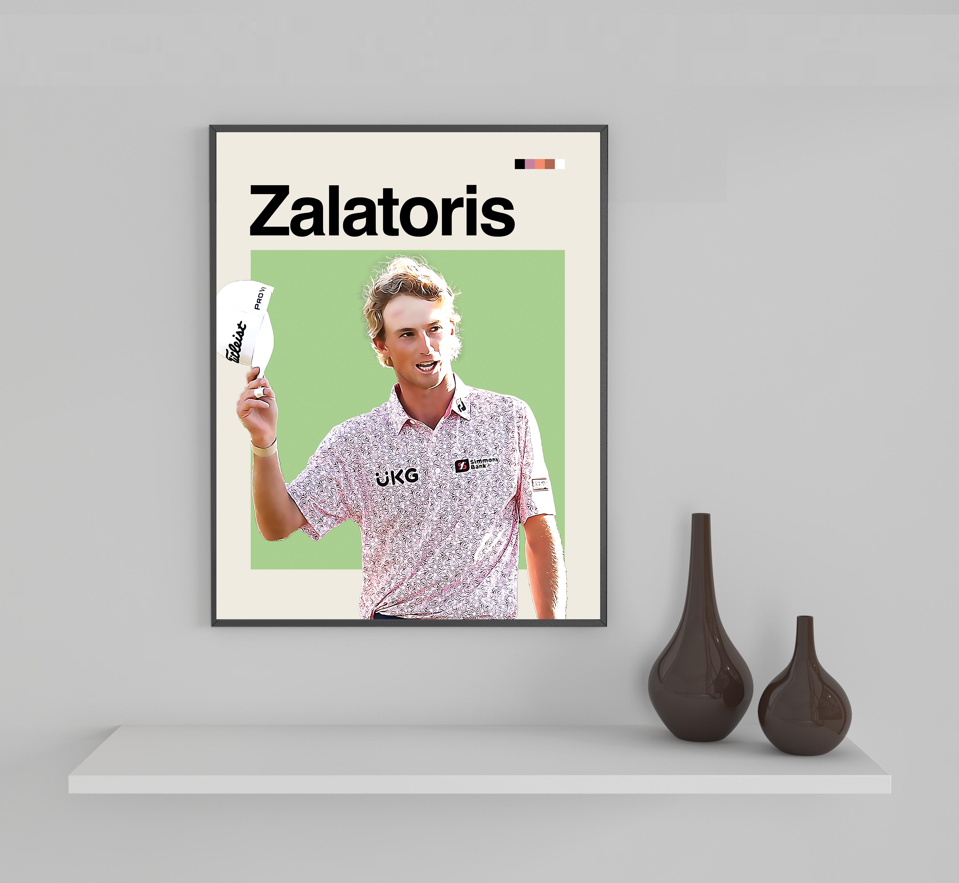 Will Zalatoris Framed Sports Art Photo by Thomas Maxwell