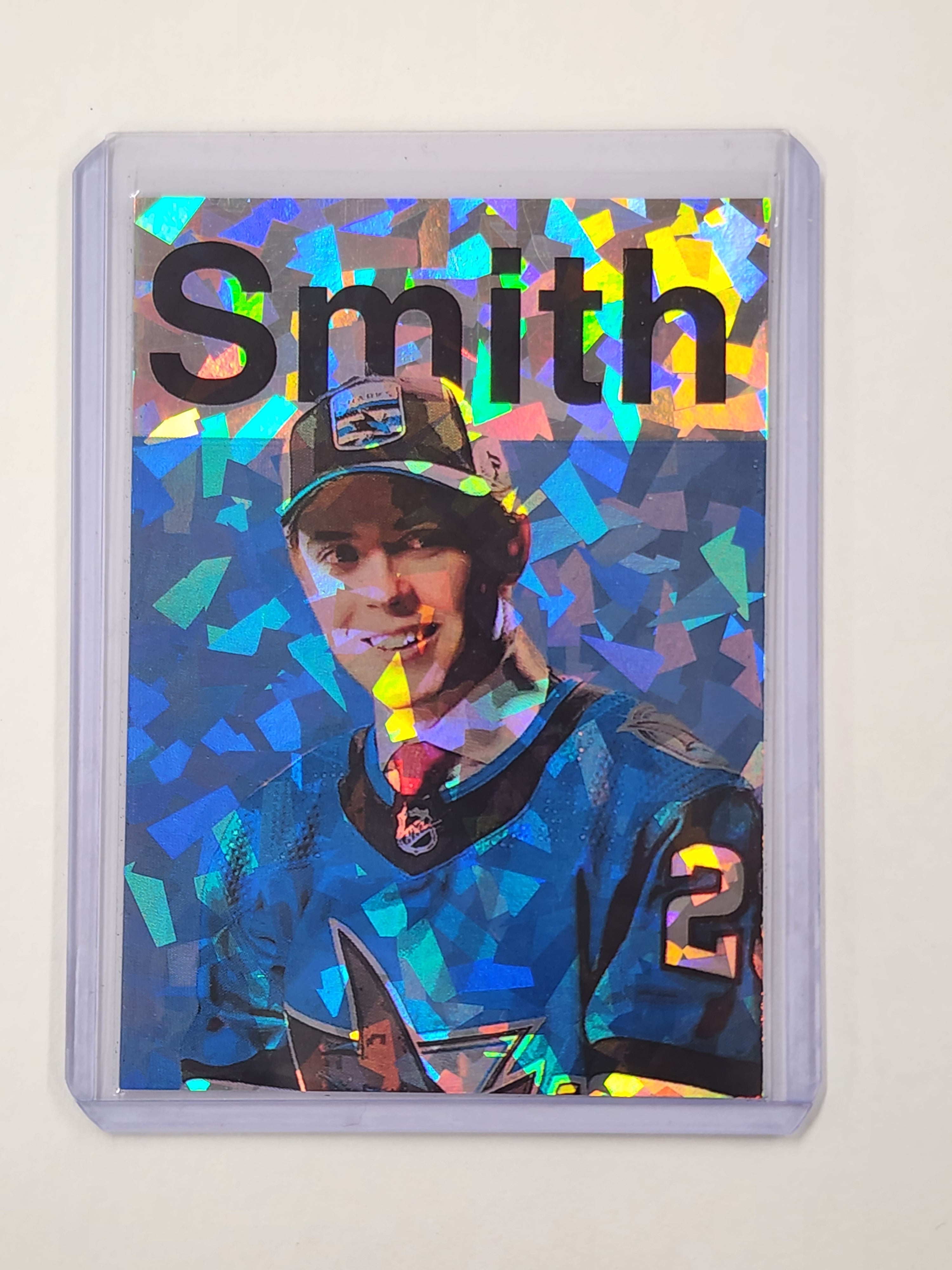 William Smith Artist Signed San Jose Sharks Refractor Art Card 1/1