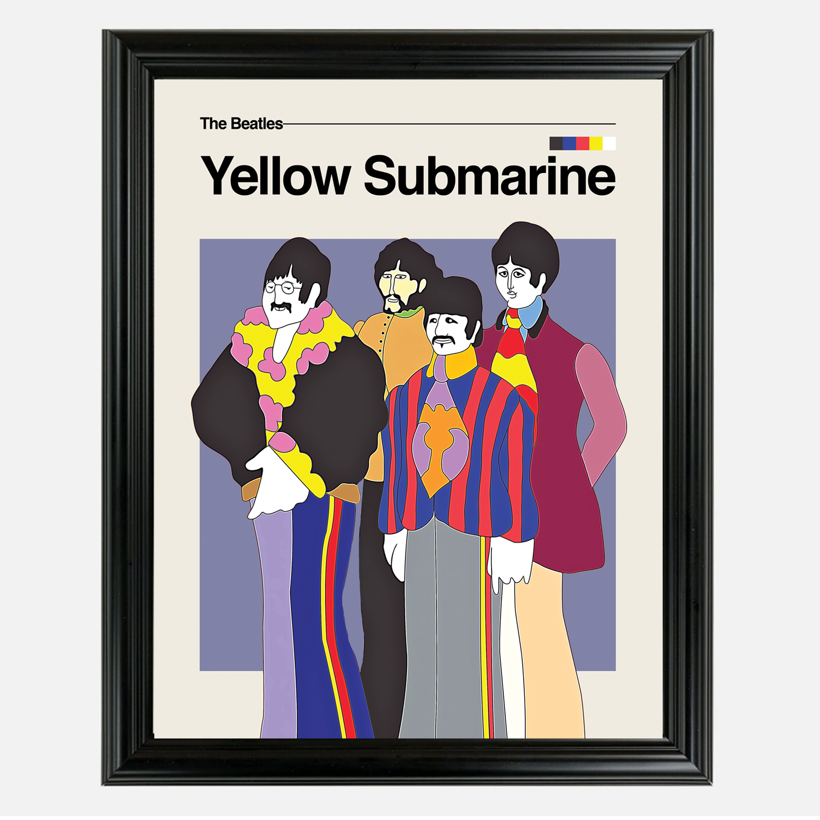 The Beatles - Yellow Submarine Framed Sports Art Photo by Thomas Maxwell