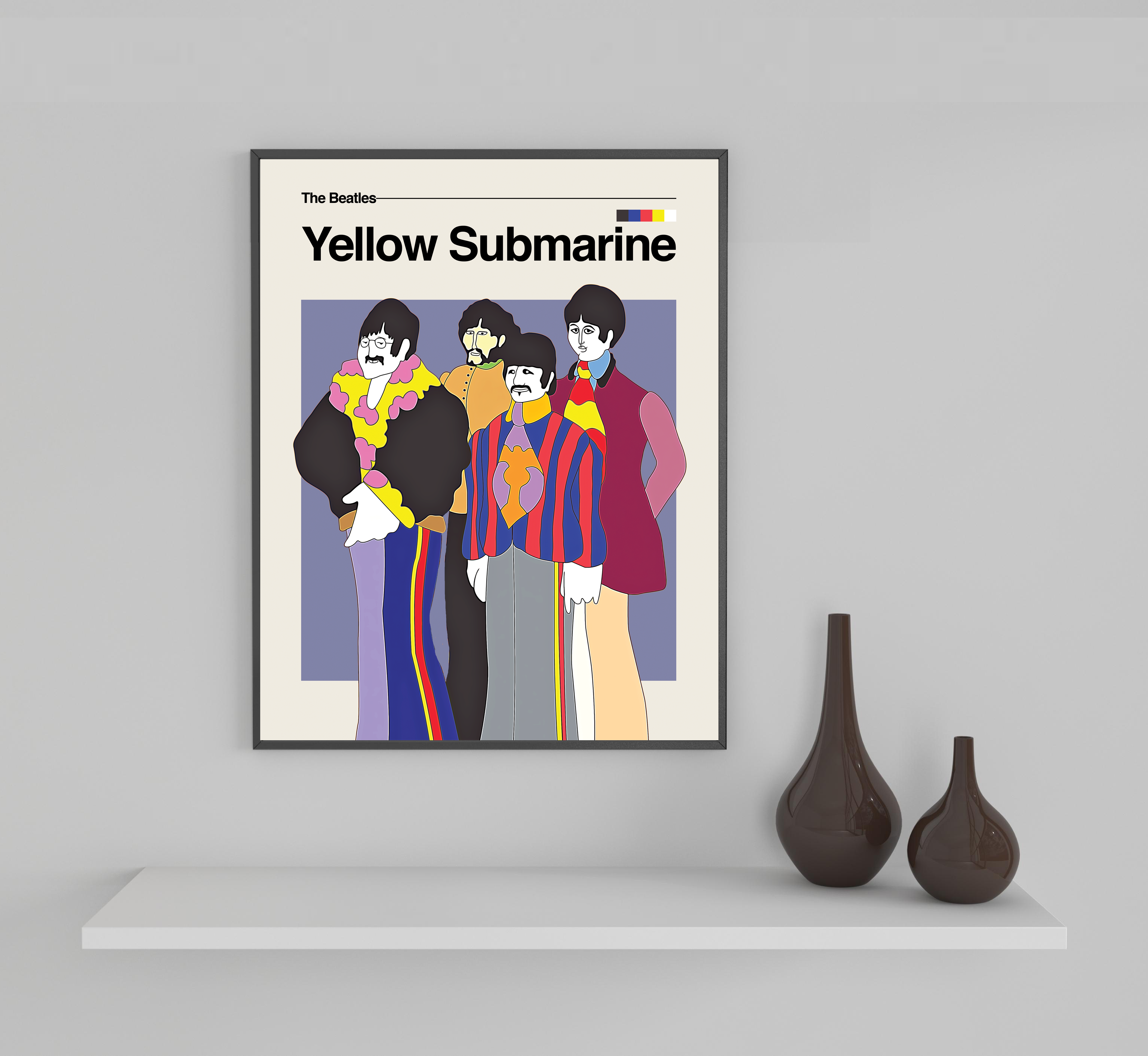 The Beatles - Yellow Submarine Framed Sports Art Photo by Thomas Maxwell