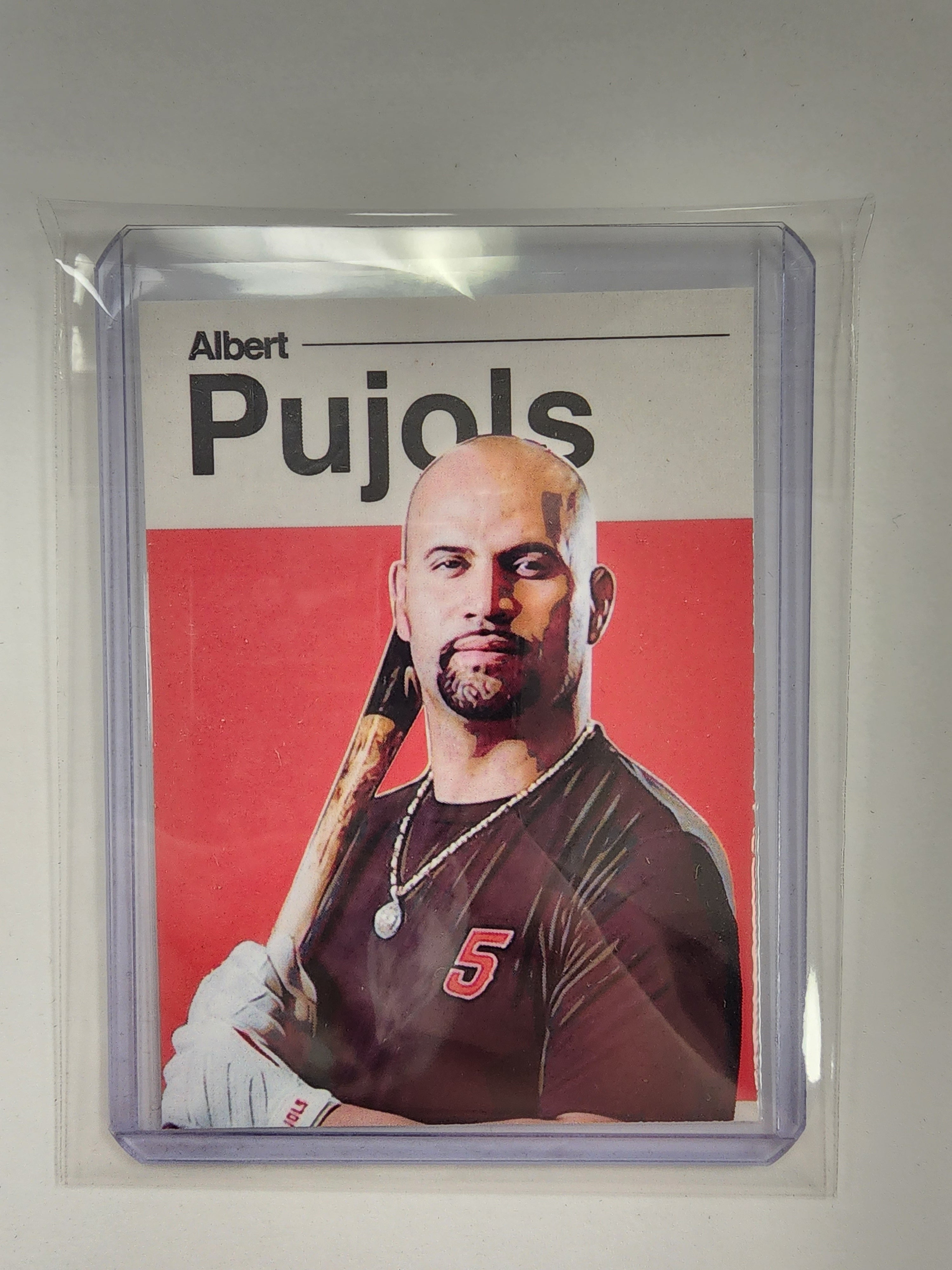 Albert Pujols Baseball Art Card - Artist Signed - 1/10