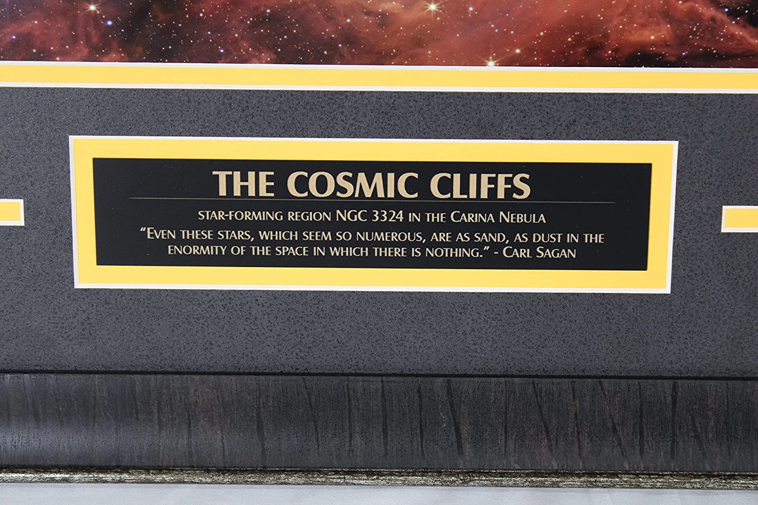 The Cosmic Cliffs (Landscape) - James Webb Space Telescope - Framed Photo