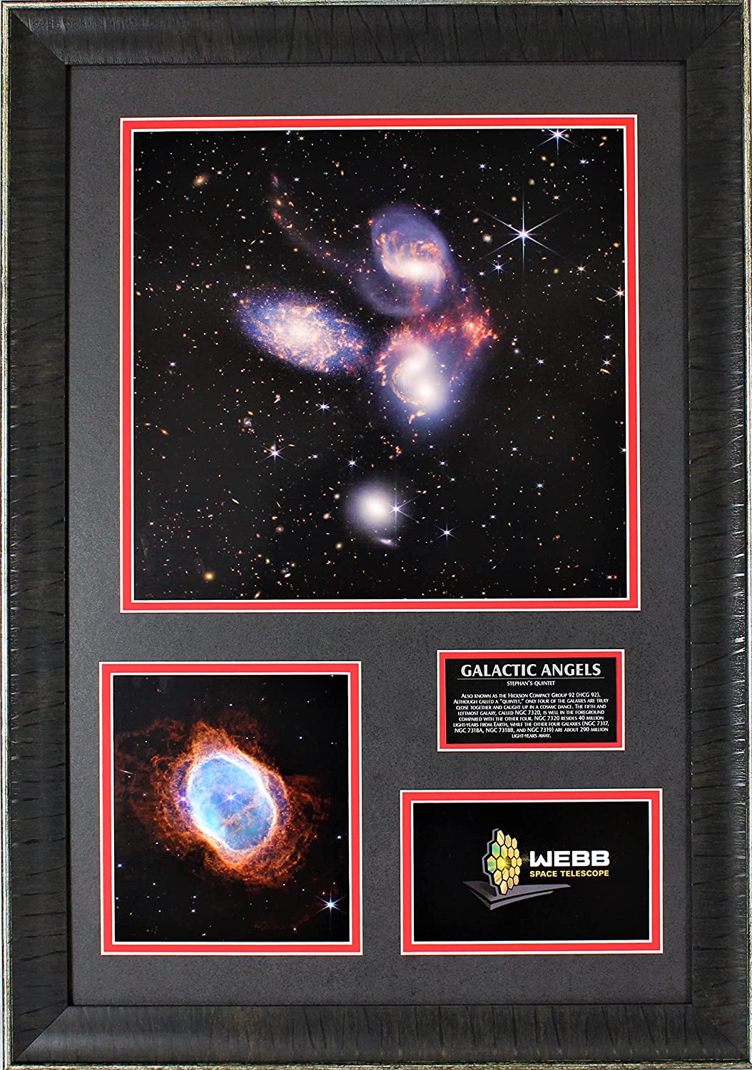 Stephan's Quintet - James Webb Telescope - Framed Photo