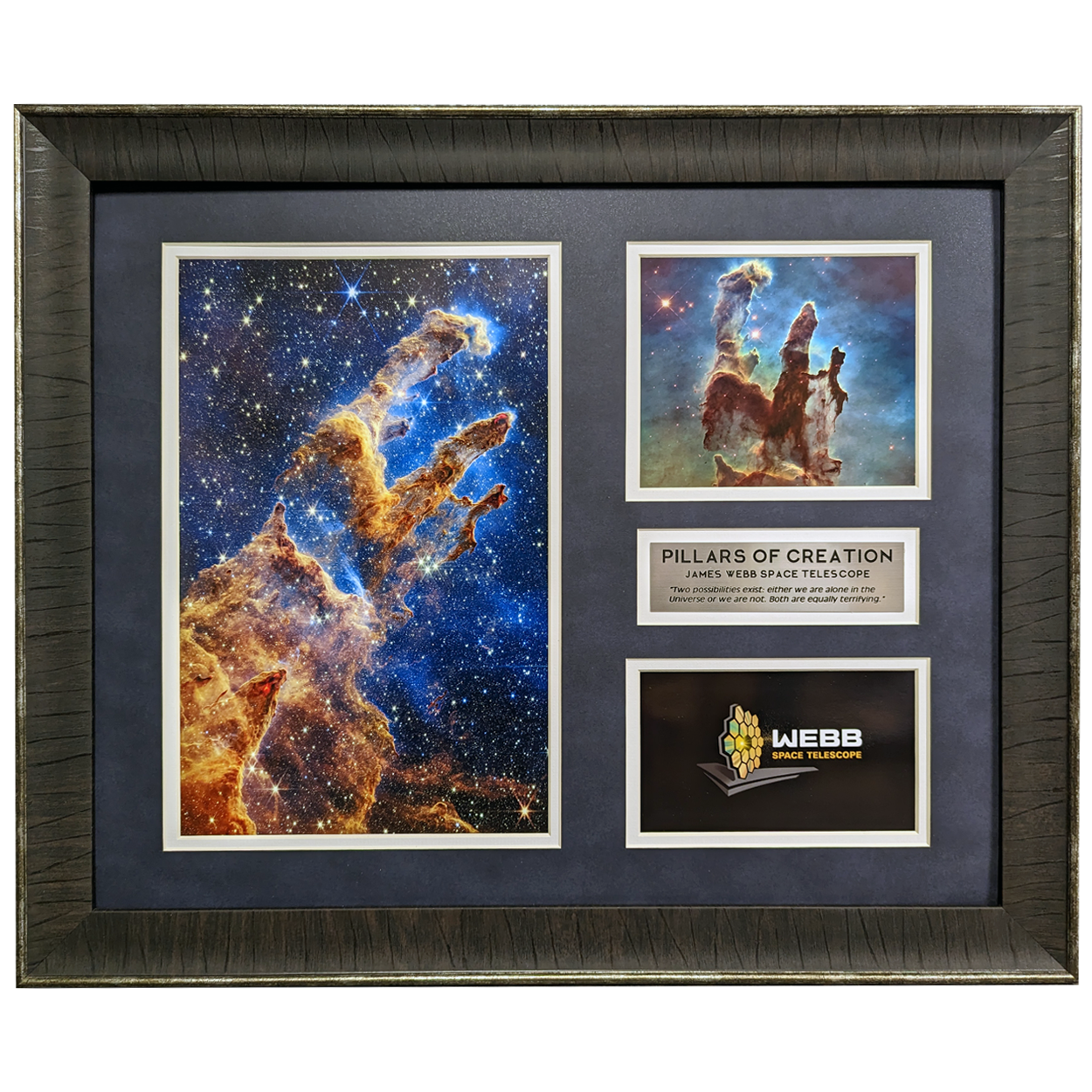 Pillars of Creation (Landscape) - James Webb Space Telescope - Framed Photo