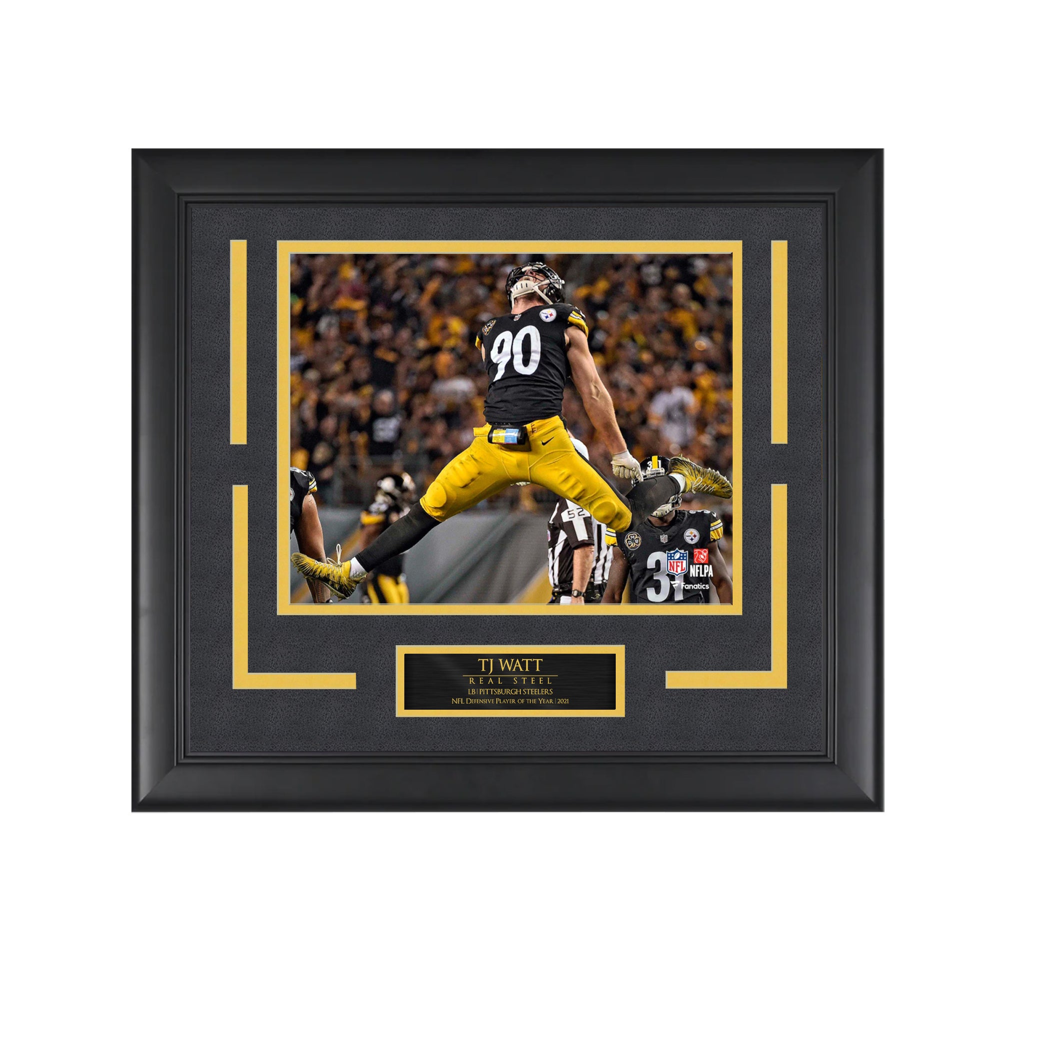 TJ Watt - Real Steel - Framed Football Photo