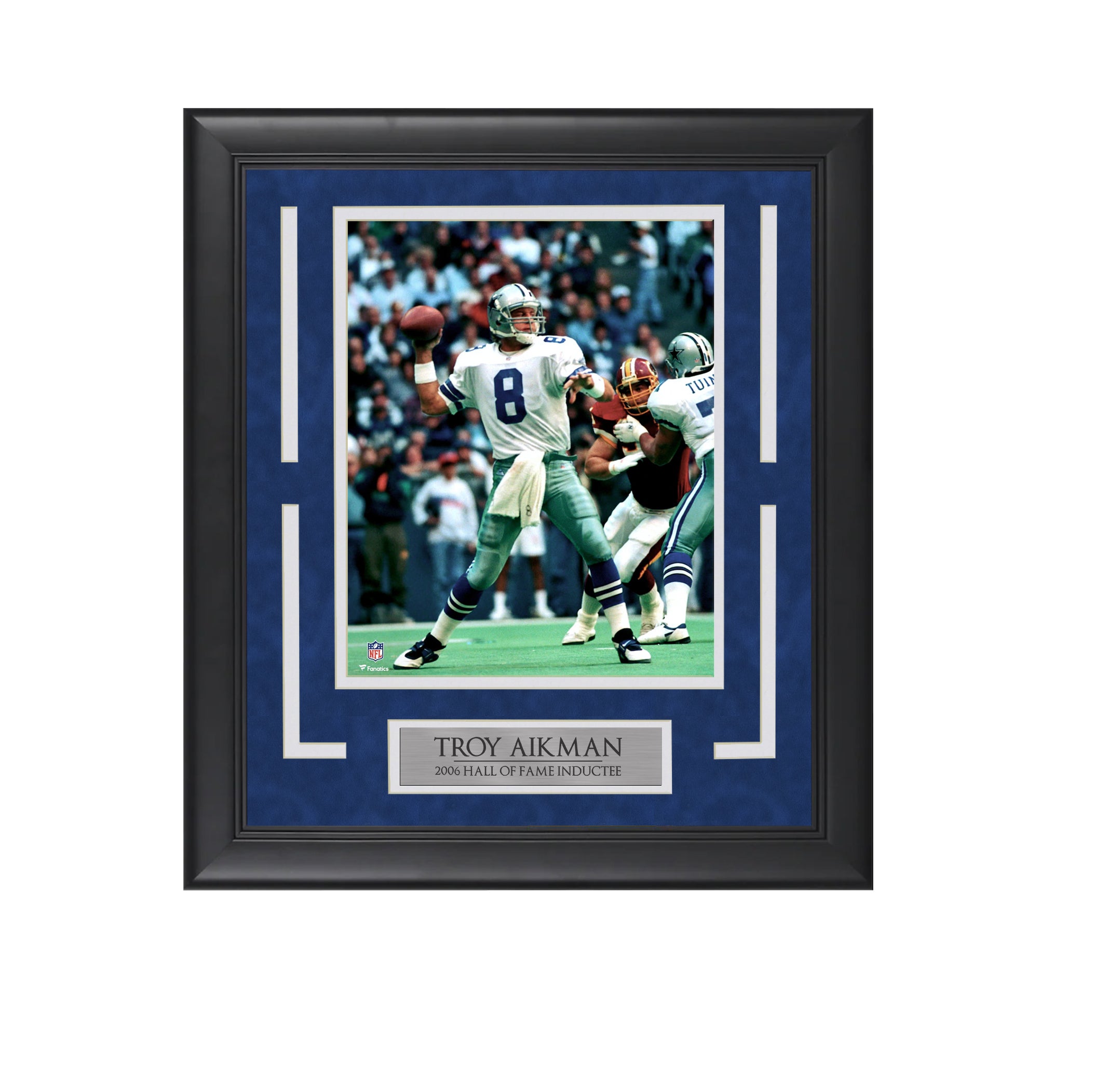 Troy Aikman - Cowboys - Hall of Fame - Framed Football Photo