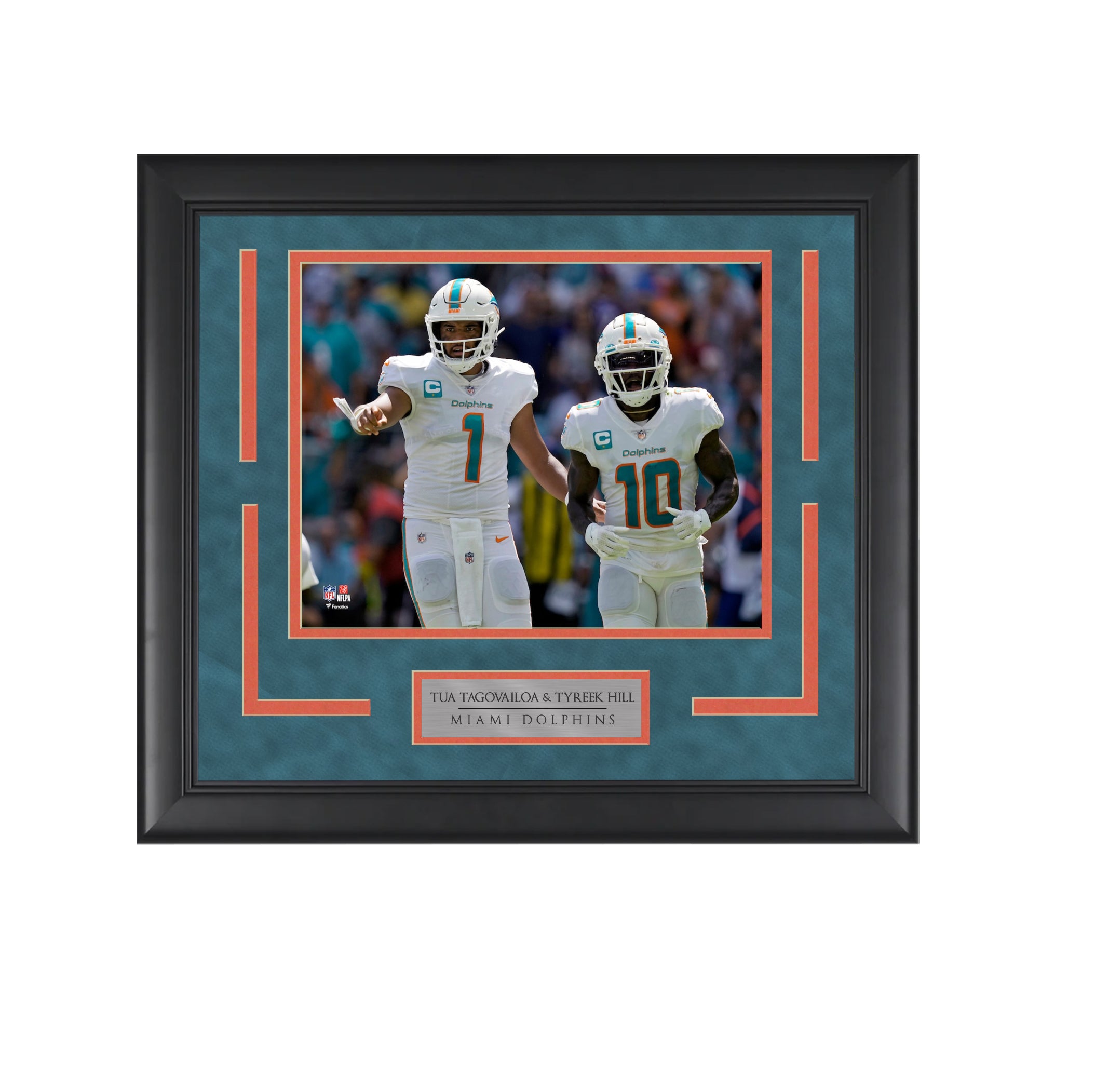 Tua & Tyreek - The Fins Connection - Framed Football Photo