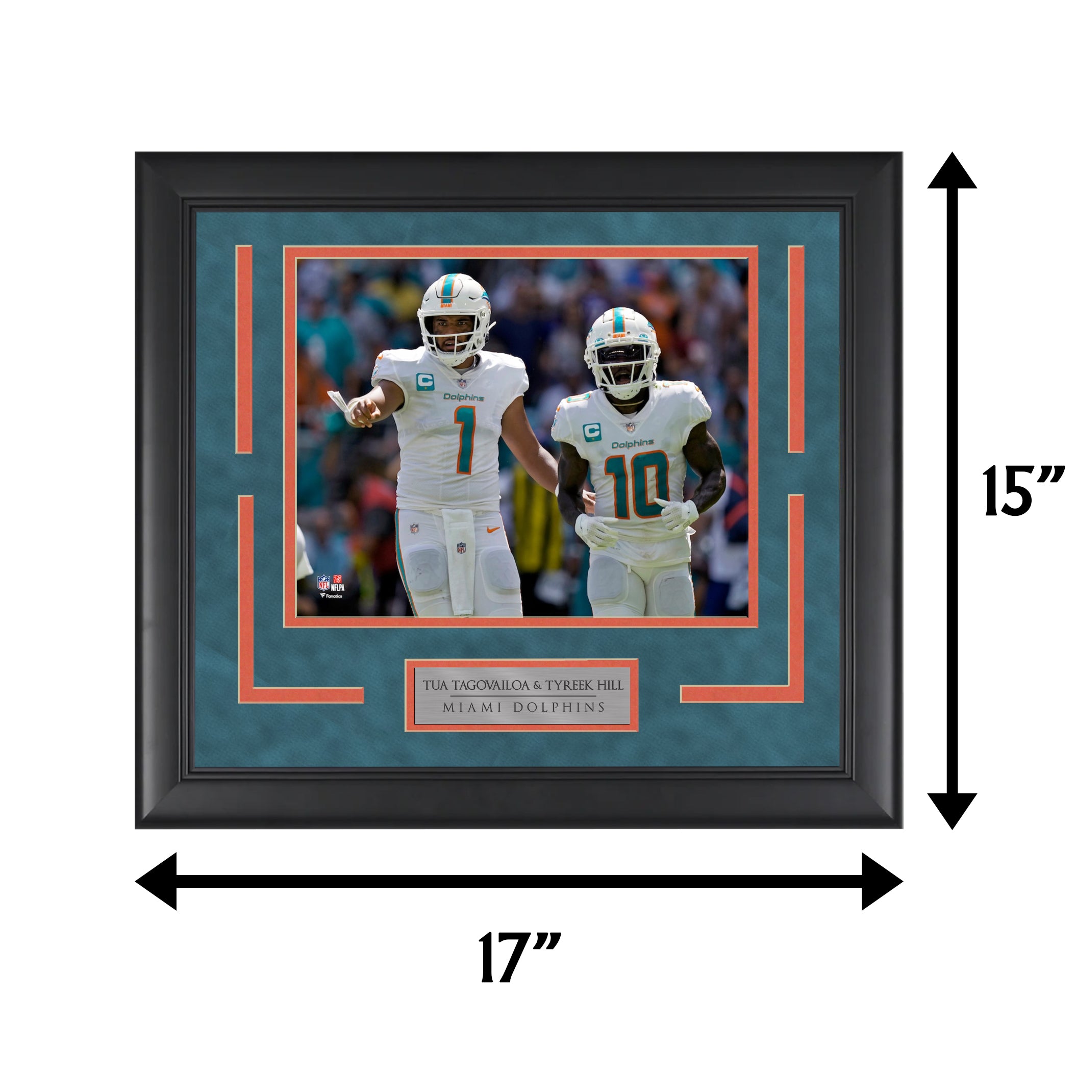 Tua & Tyreek - The Fins Connection - Framed Football Photo