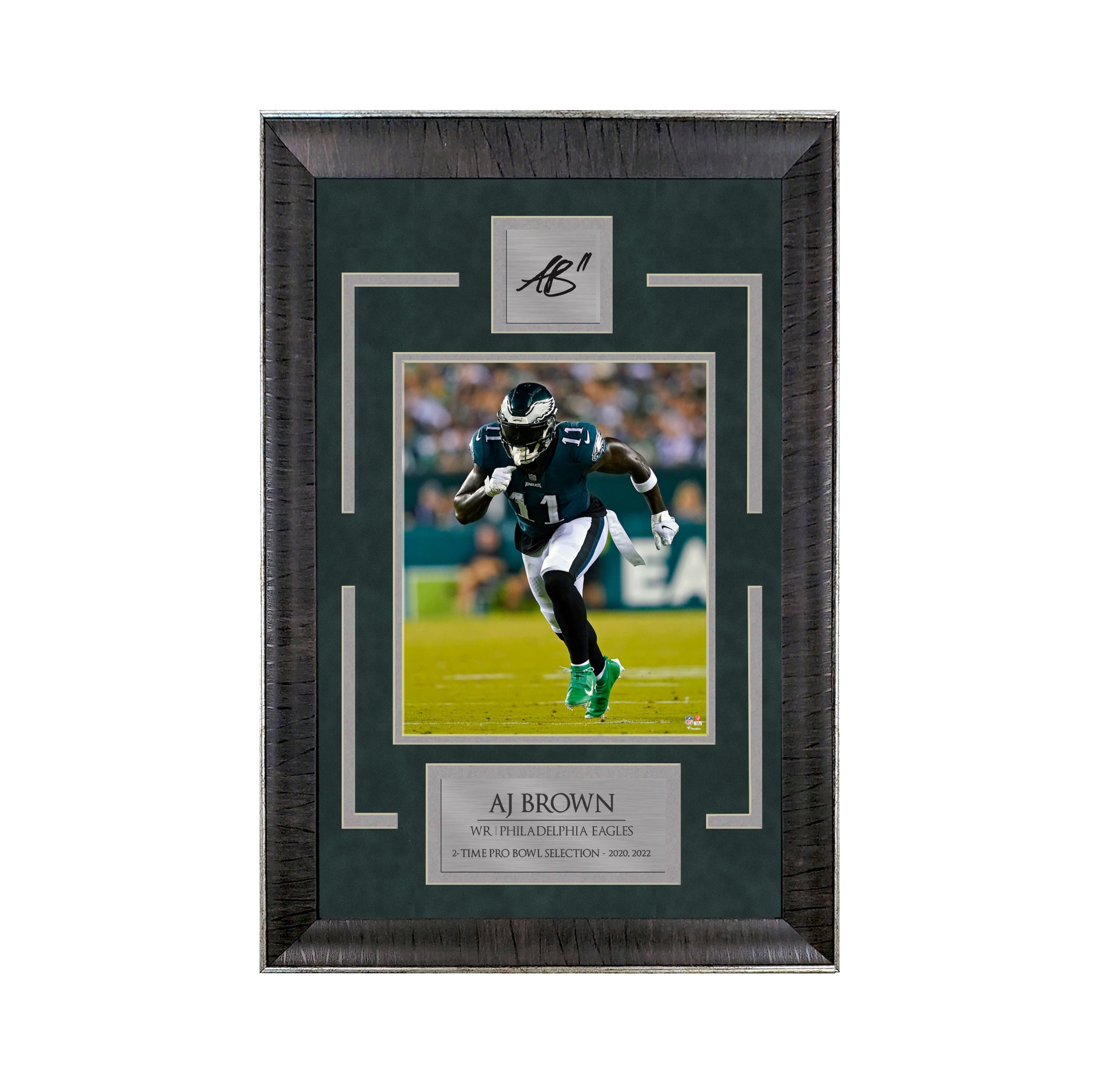 AJ Brown - The Eagle Has Landed - Sports Deluxe | 16 x 23 - Framed Football Photo