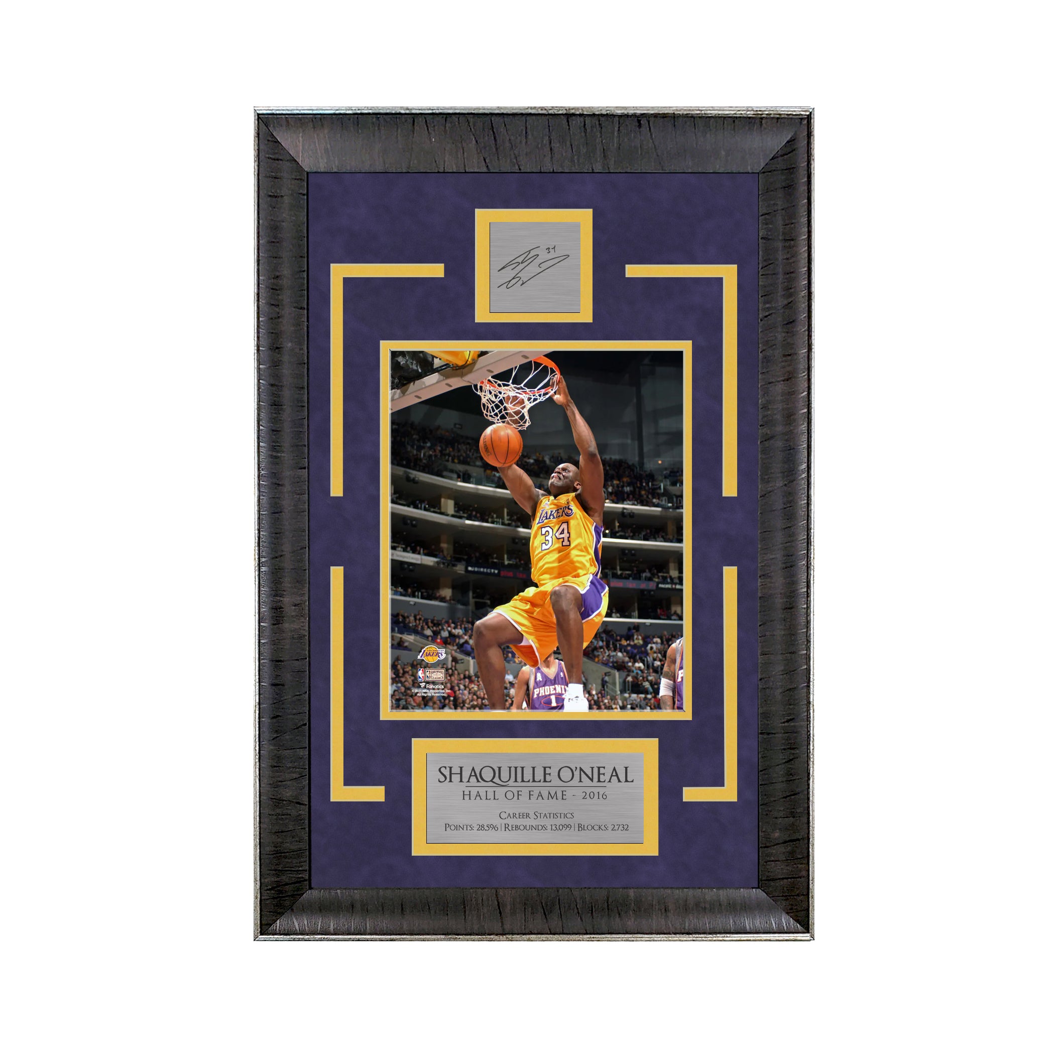 Shaquille O'Neal - Shaq Diesel - Sports Deluxe | 16 x 23 - Framed Basketball Photo