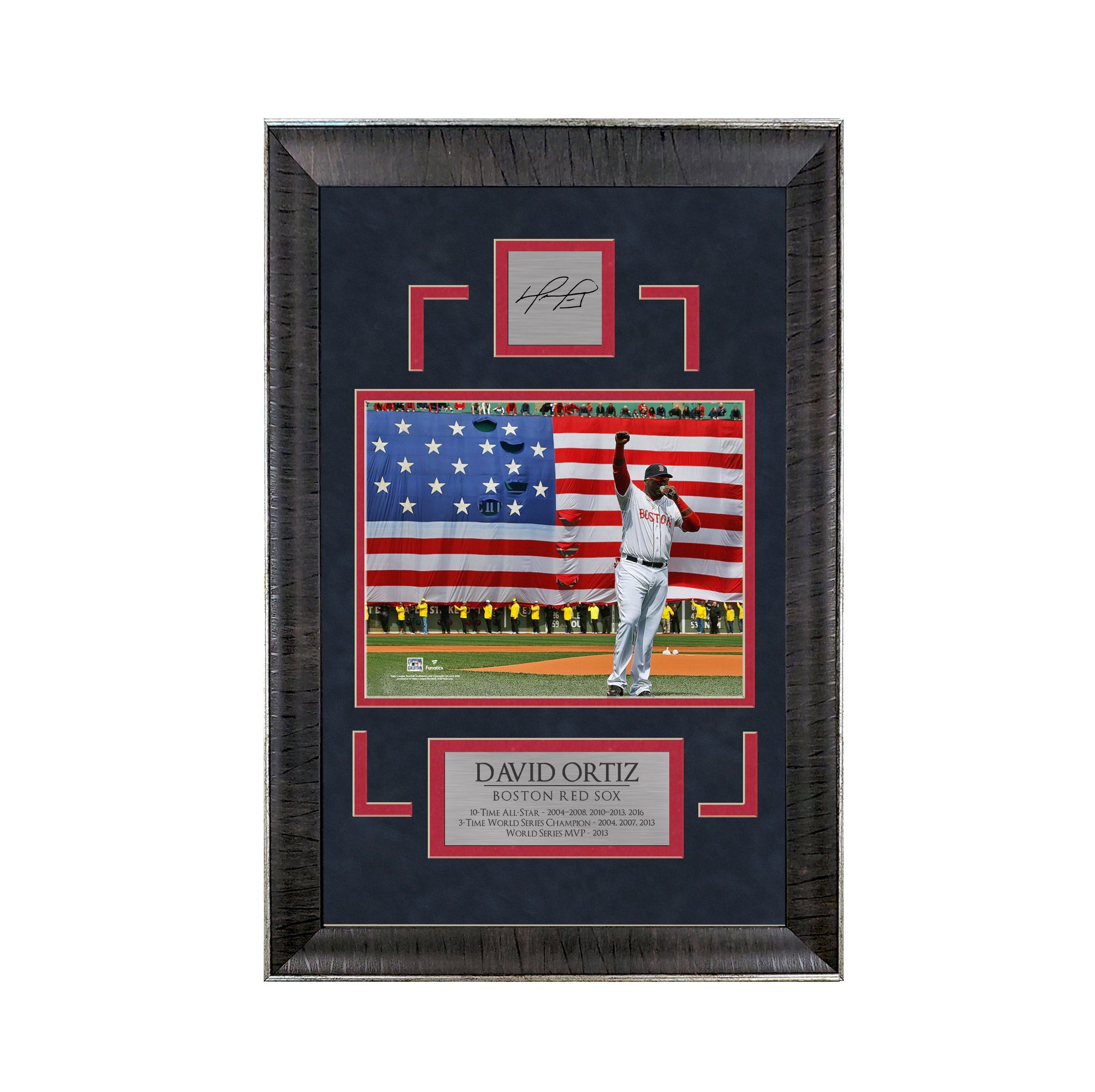 David Ortiz - Red Sox - Sports Deluxe | 16 x 23 - Framed Baseball Photo