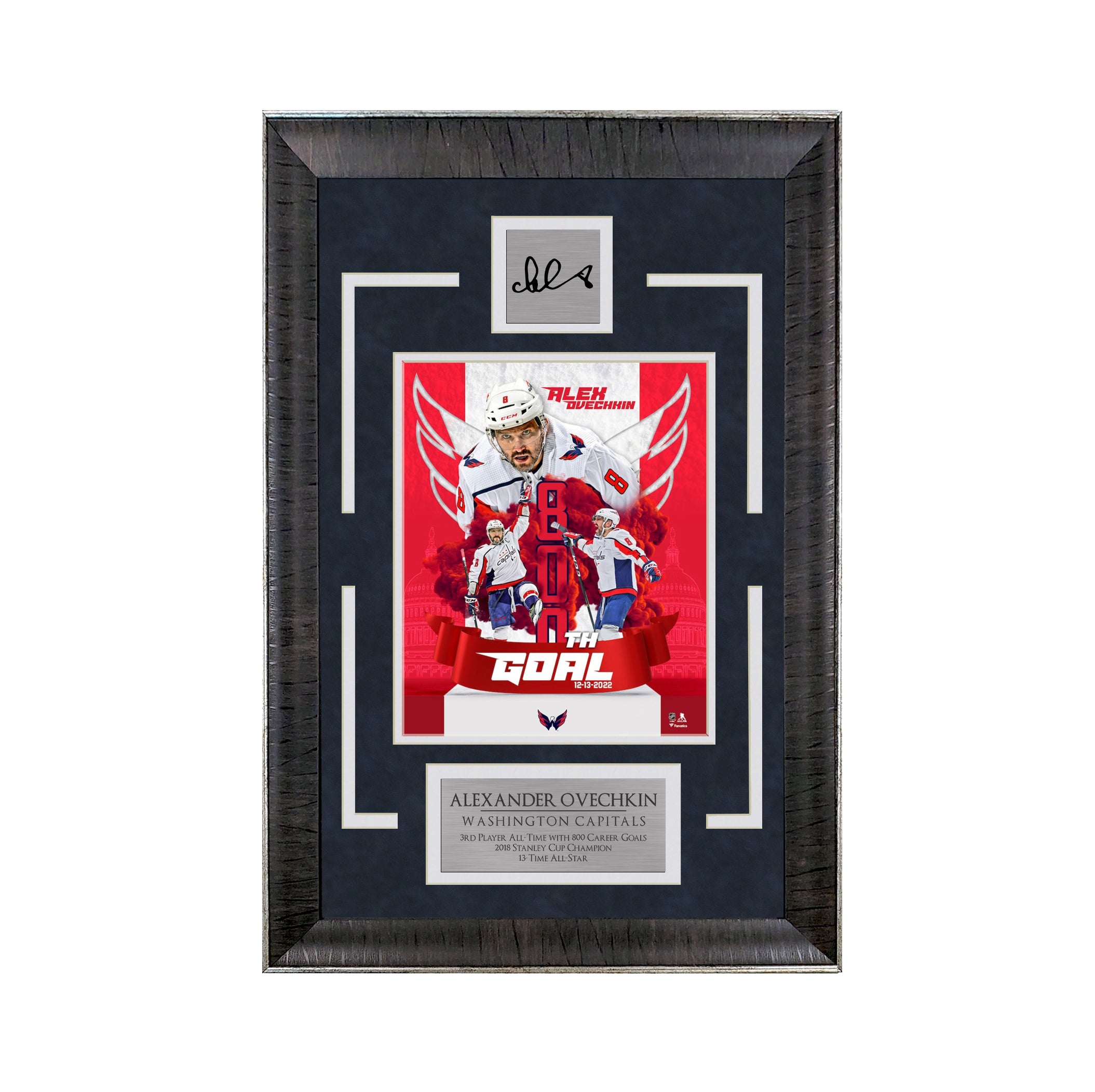 Alexander Ovechkin - 800 Career Goals - Sports Deluxe | 16 x 23 - Framed Hockey Photo