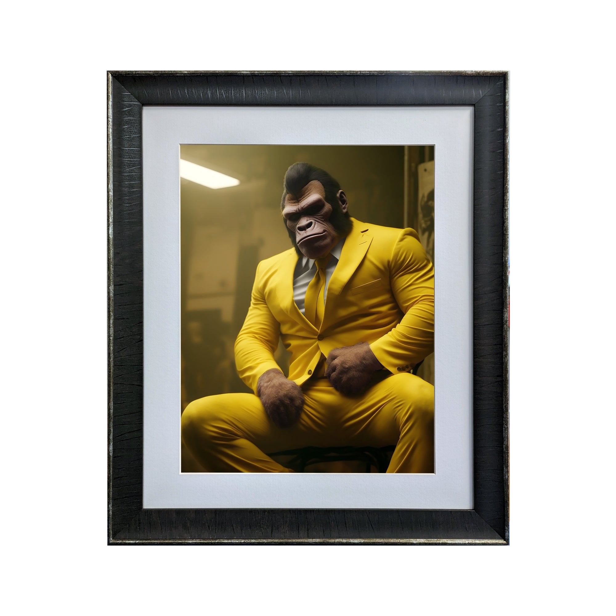 Gangster Gorilla - The Zoo Mafia Collection - Framed Art Photo