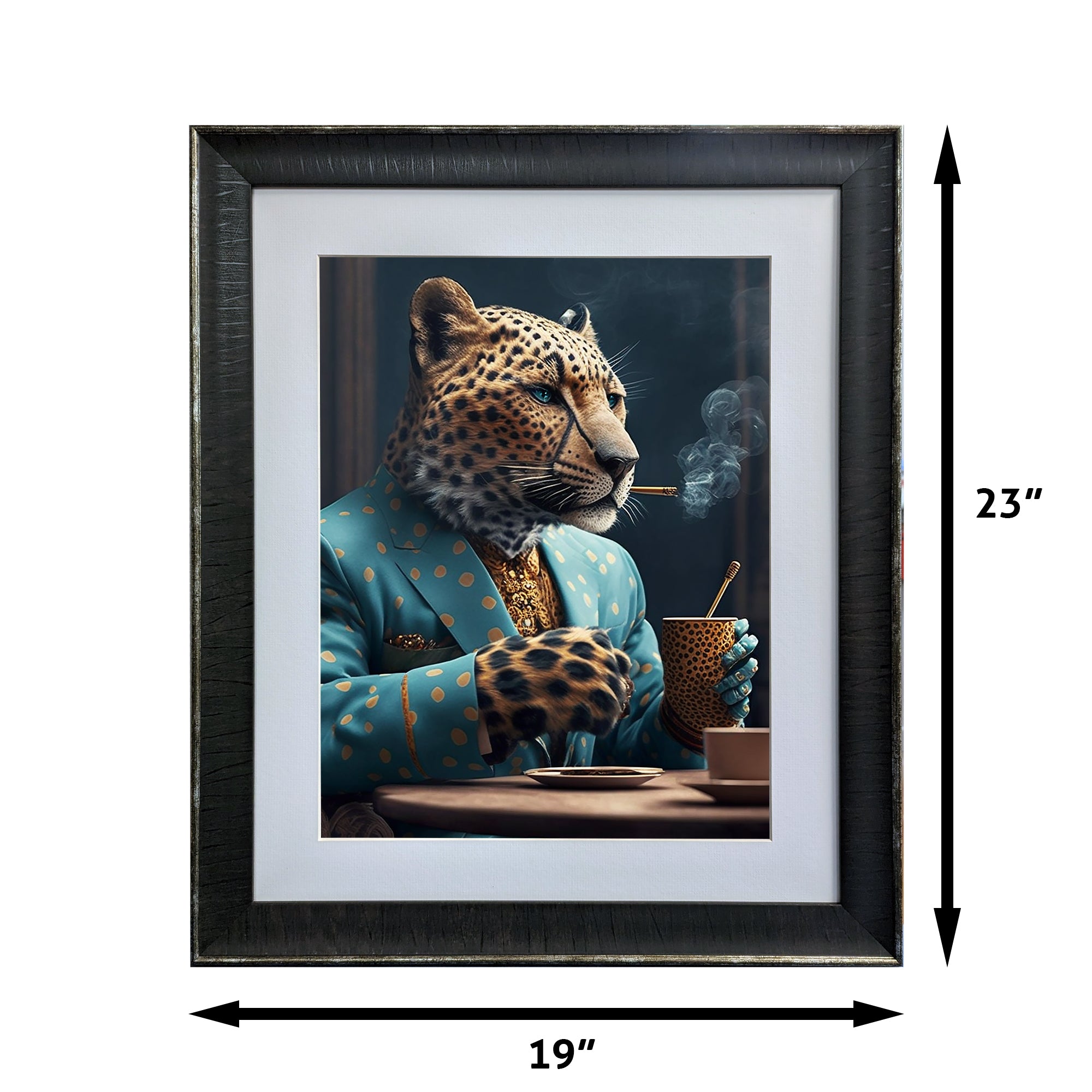 Gangster Jaguar 2 - The Zoo Mafia Collection- Framed Art Photo