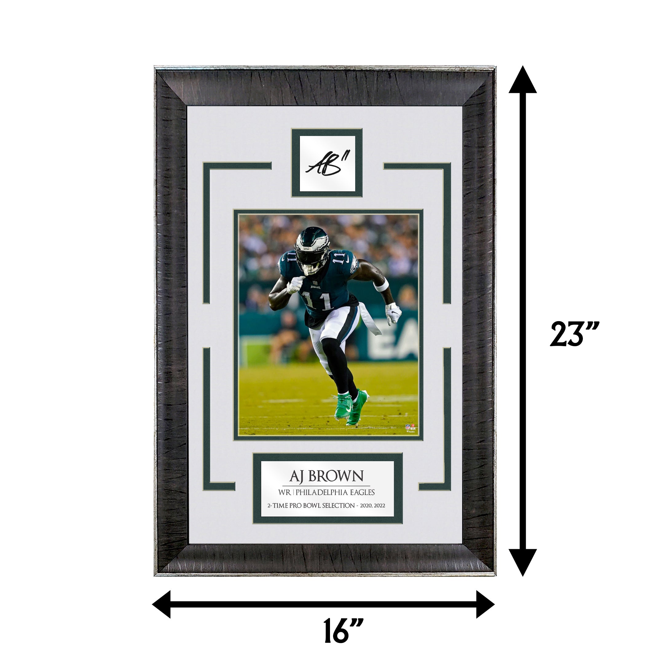 AJ Brown - The Eagle Has Landed - Spotlight Collection | 16 x 23 - Framed Football Photo