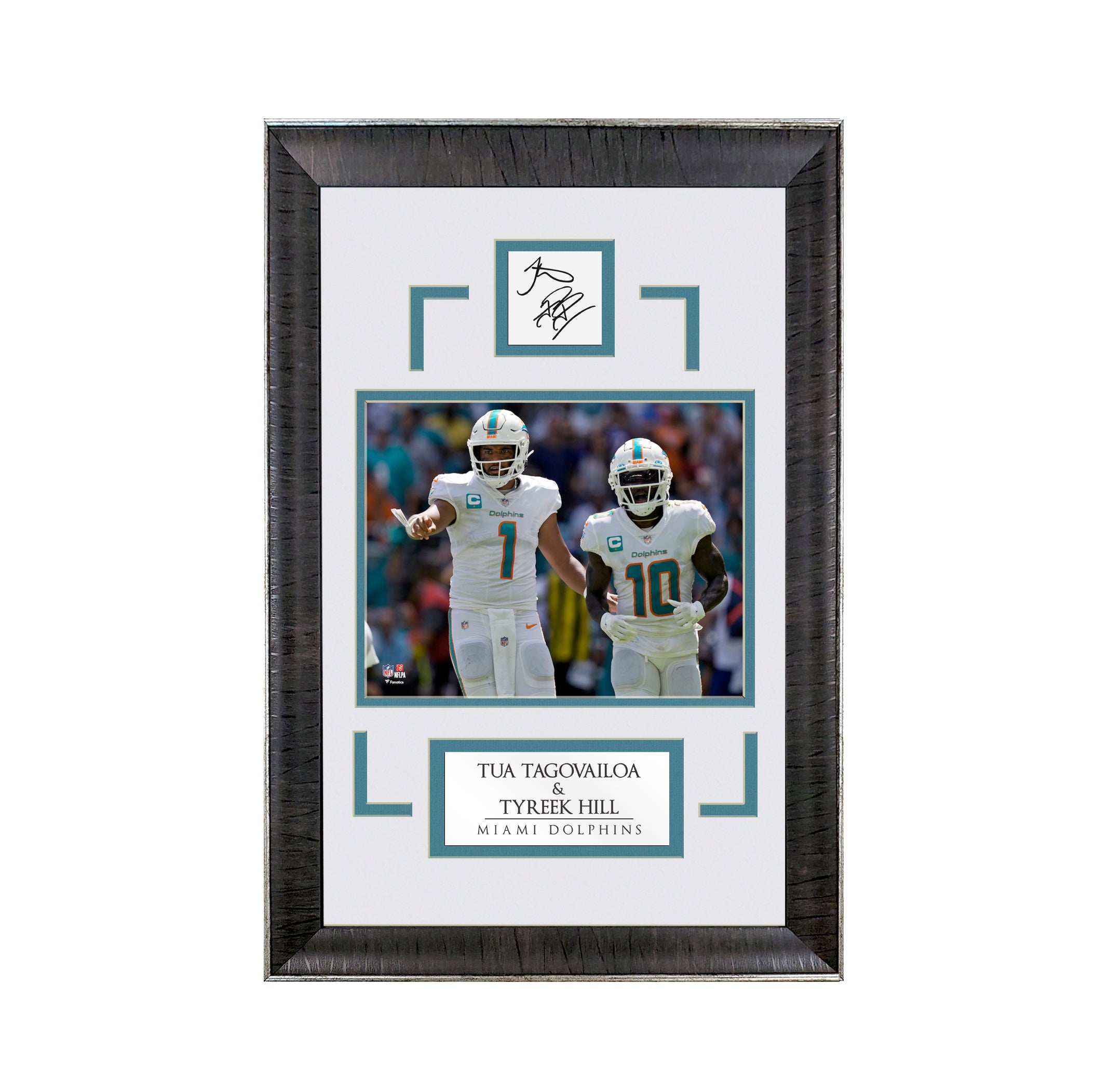 Tua & Tyreek - The Fins Connection - Spotlight Collection | 16 x 23 - Framed Football Photo