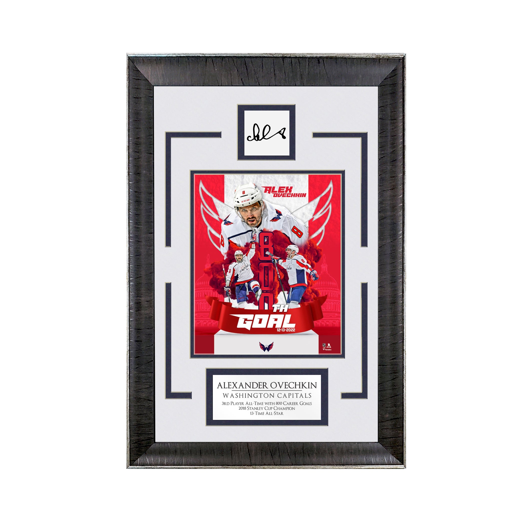 Alexander Ovechkin - 800 Career Goals - Spotlight Collection | 16 x 23 - Framed Hockey Photo